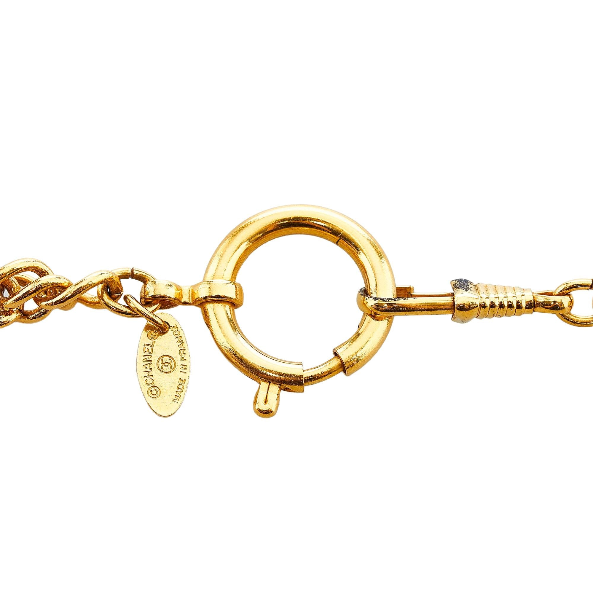 Chanel Quilted Framed Magnifying Glass Pendant (SHG-807Toj)