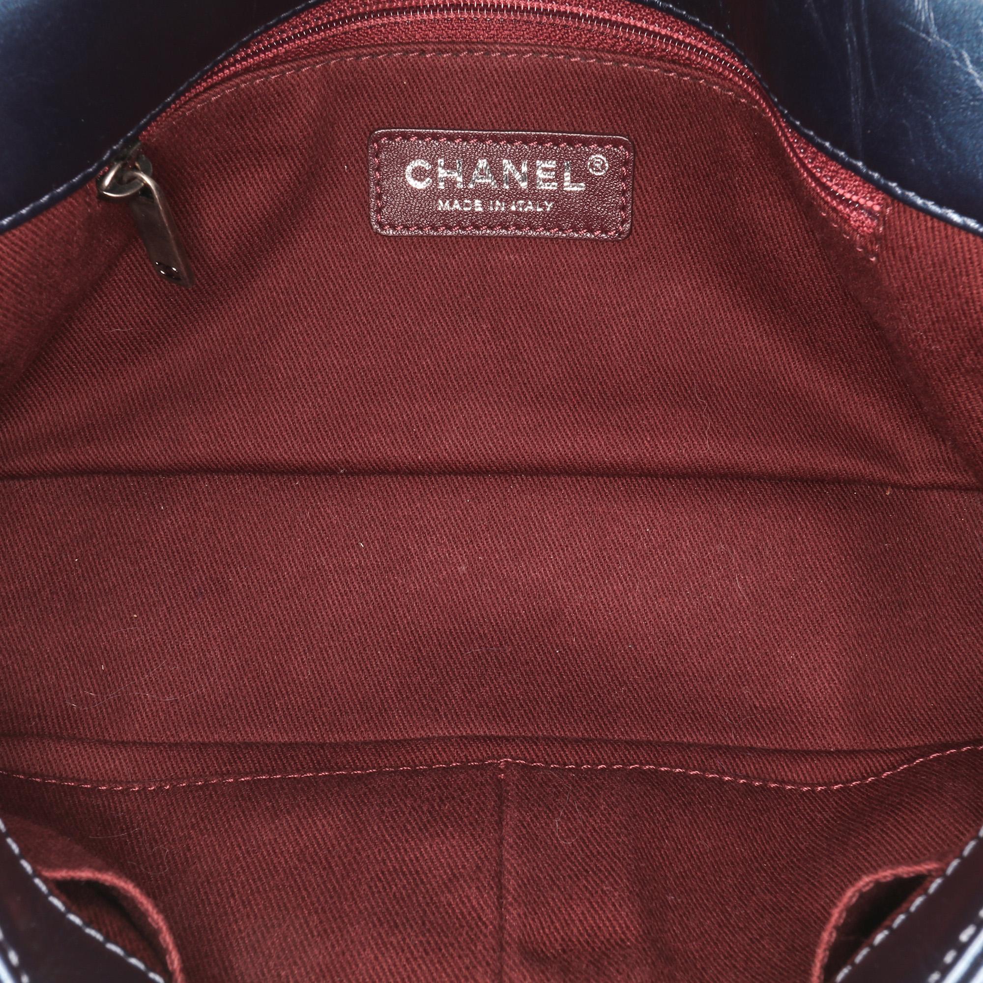 Chanel Quilted Glazed Calfskin Coco Pleats Flap