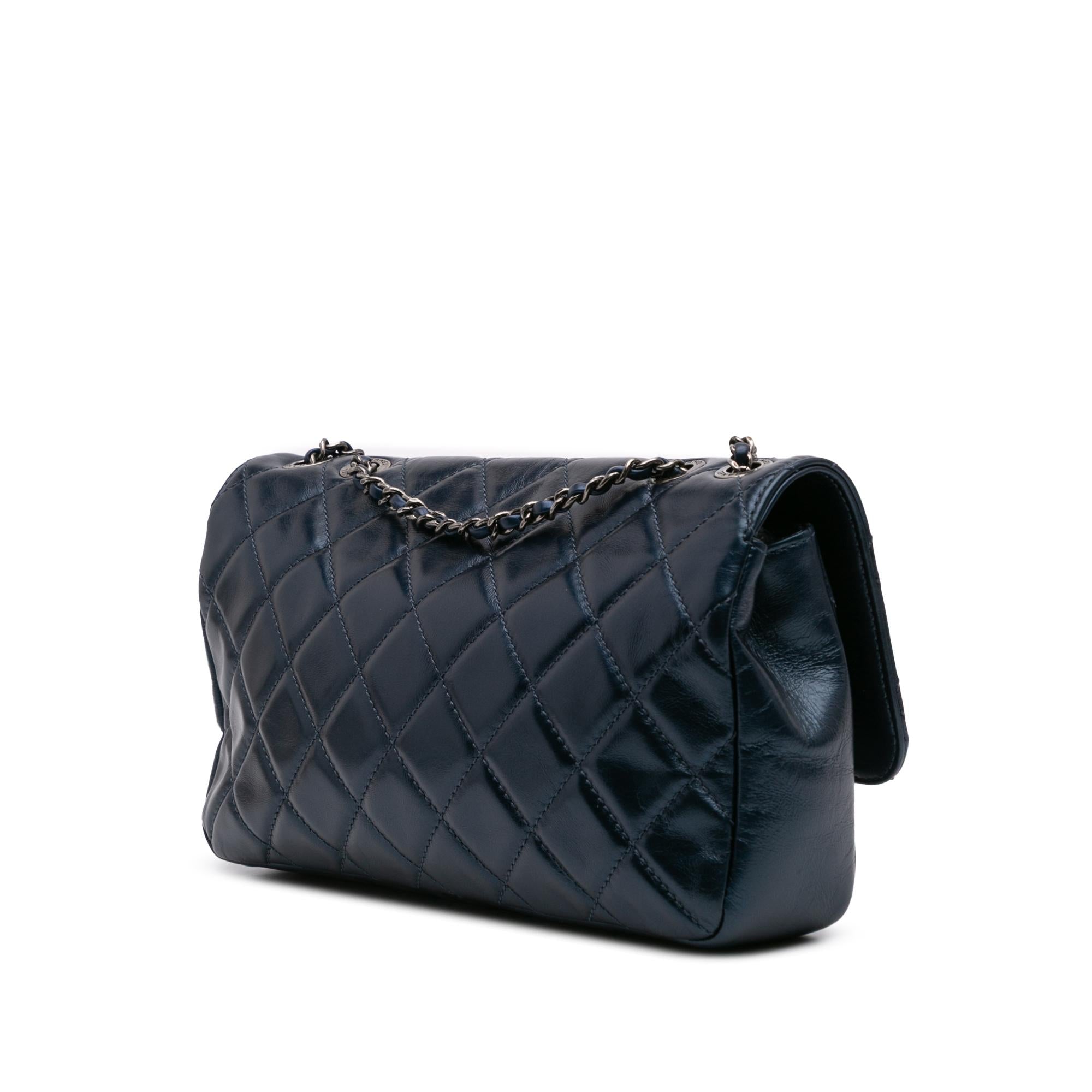 Chanel Quilted Glazed Calfskin Coco Pleats Flap