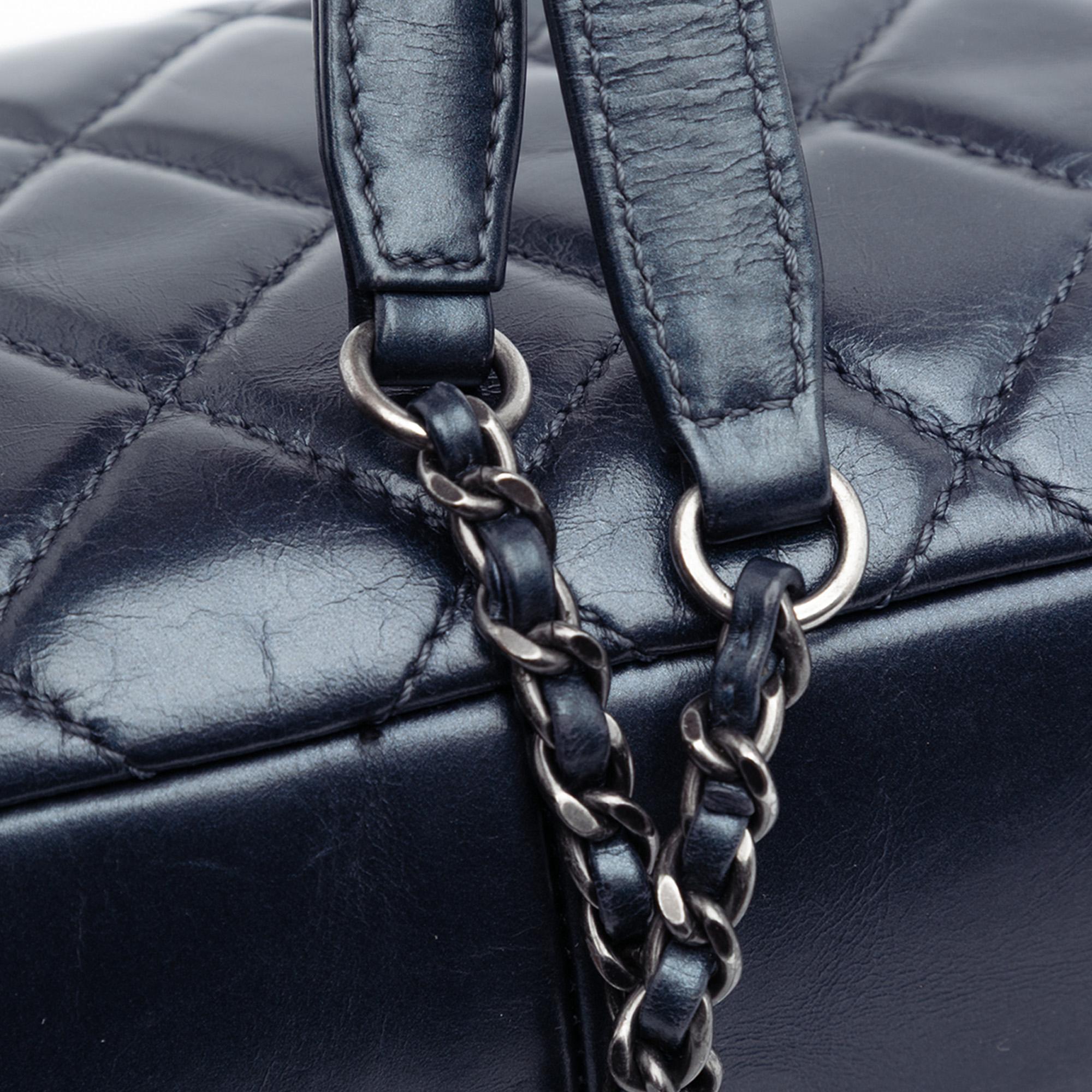 Chanel Quilted Glazed Calfskin Coco Pleats Flap