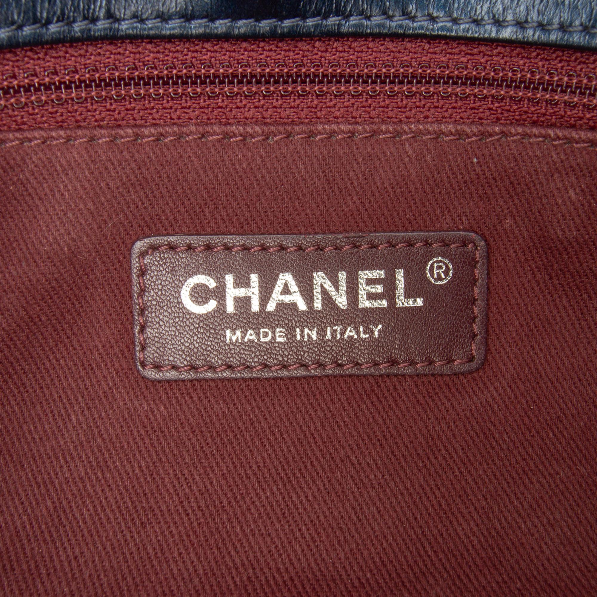 Chanel Quilted Glazed Calfskin Coco Pleats Flap