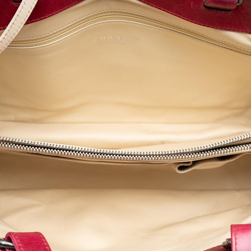 Chanel Quilted Glazed Calfskin Convertible Boy Top Handle Bag