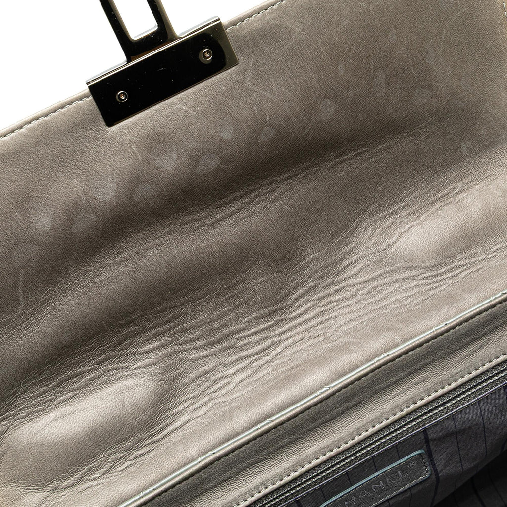 Chanel Quilted Glazed Calfskin Mademoiselle Lock Kelly Flap