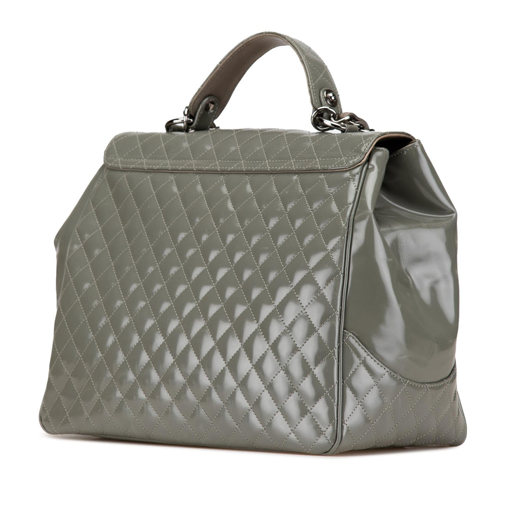 Chanel Quilted Glazed Calfskin Mademoiselle Lock Kelly Flap