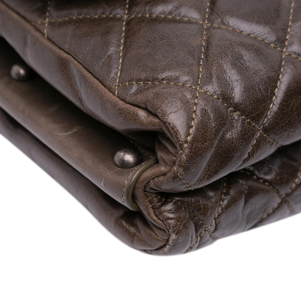 Chanel Quilted Glazed Calfskin Soft Boy Flap