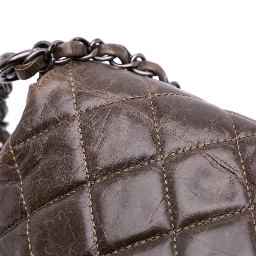 Chanel Quilted Glazed Calfskin Soft Boy Flap