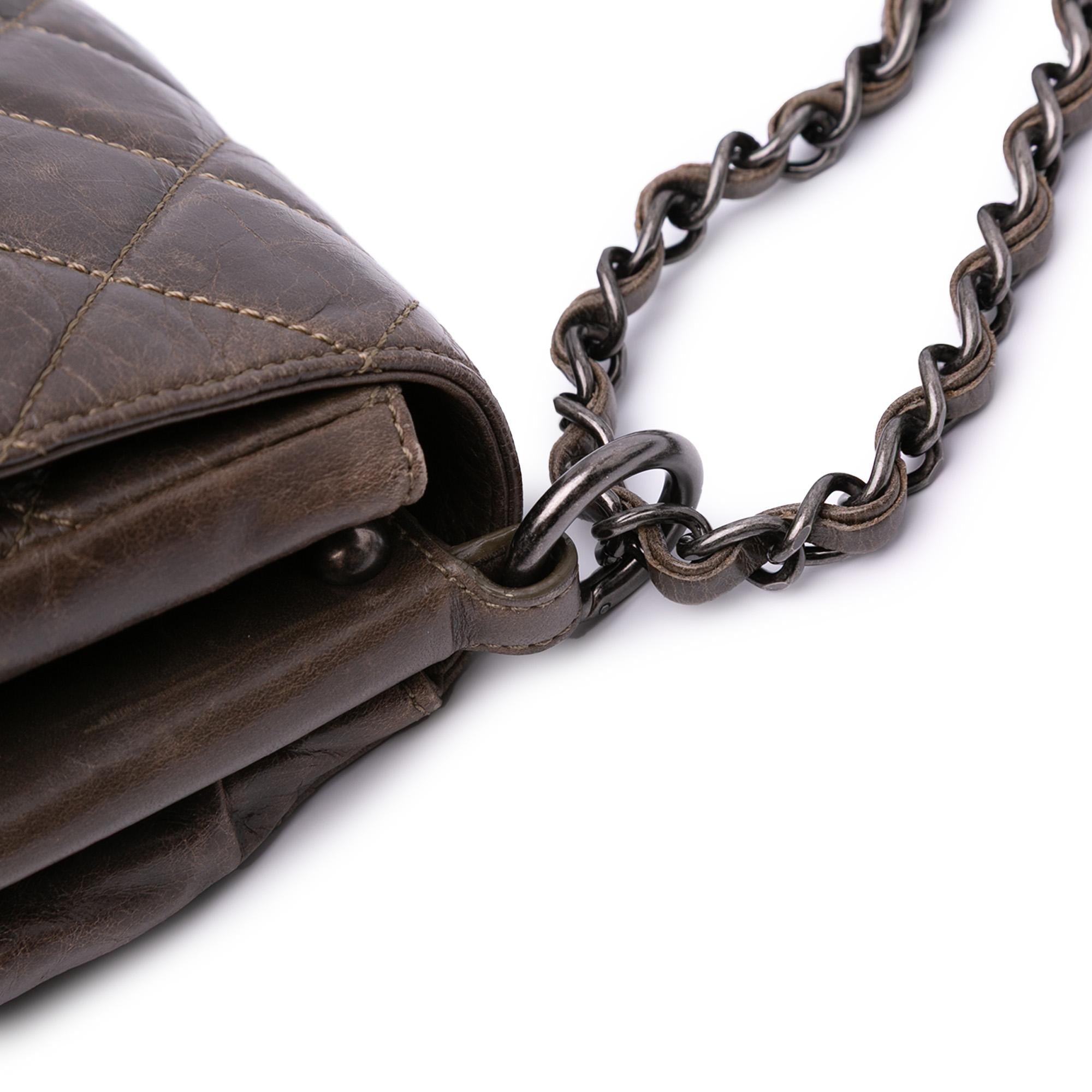 Chanel Quilted Glazed Calfskin Soft Boy Flap