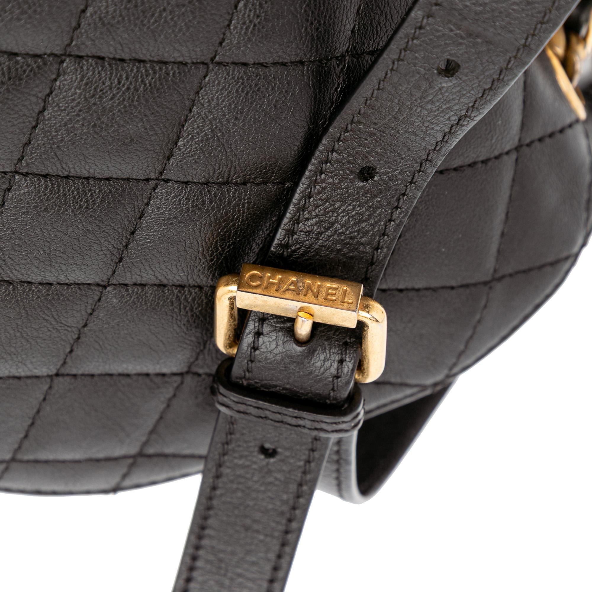 Chanel Quilted Grained Calfskin Casual Trip Messenger