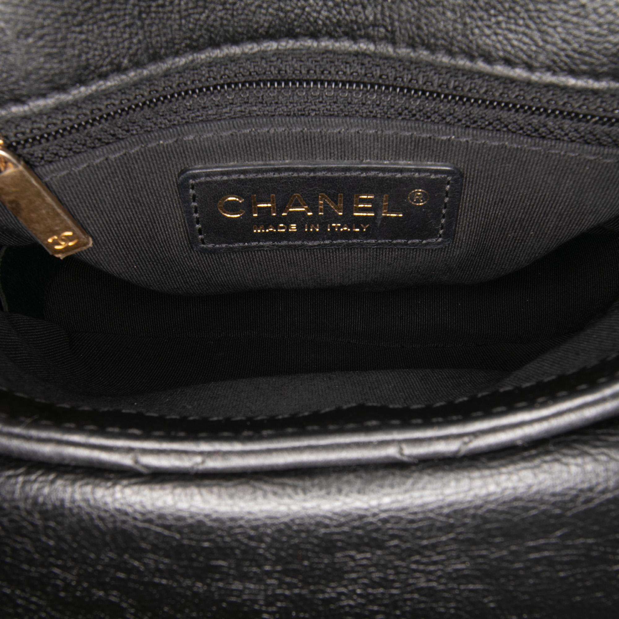 Chanel Quilted Grained Calfskin Casual Trip Messenger