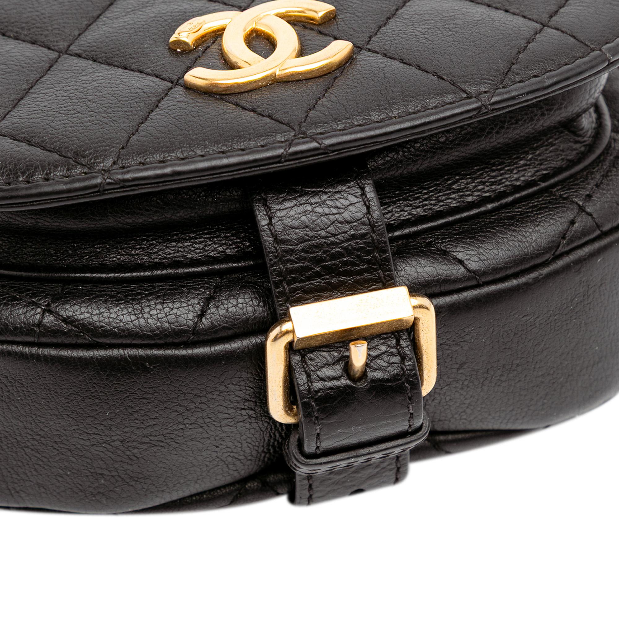 Chanel Quilted Grained Calfskin Casual Trip Messenger
