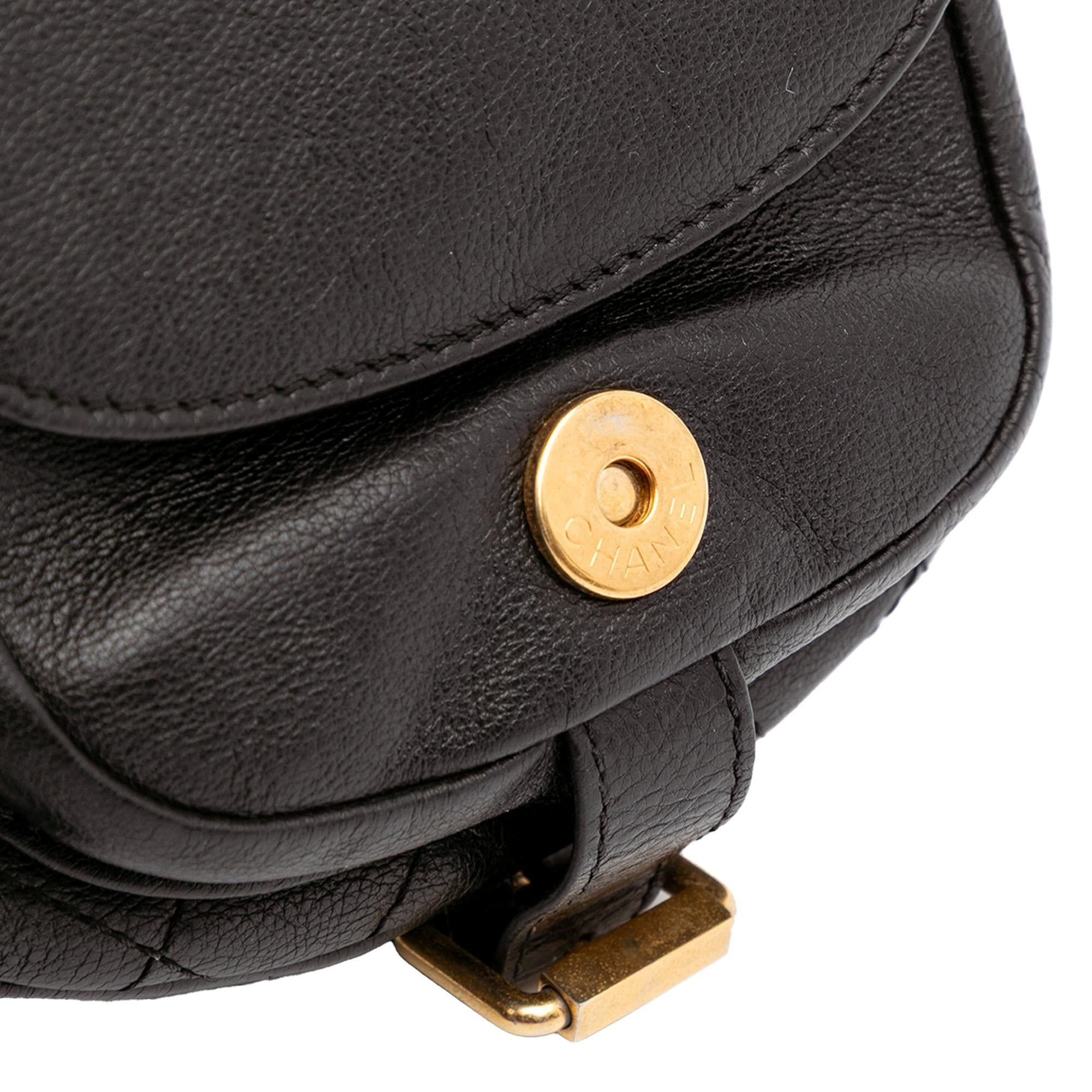 Chanel Quilted Grained Calfskin Casual Trip Messenger