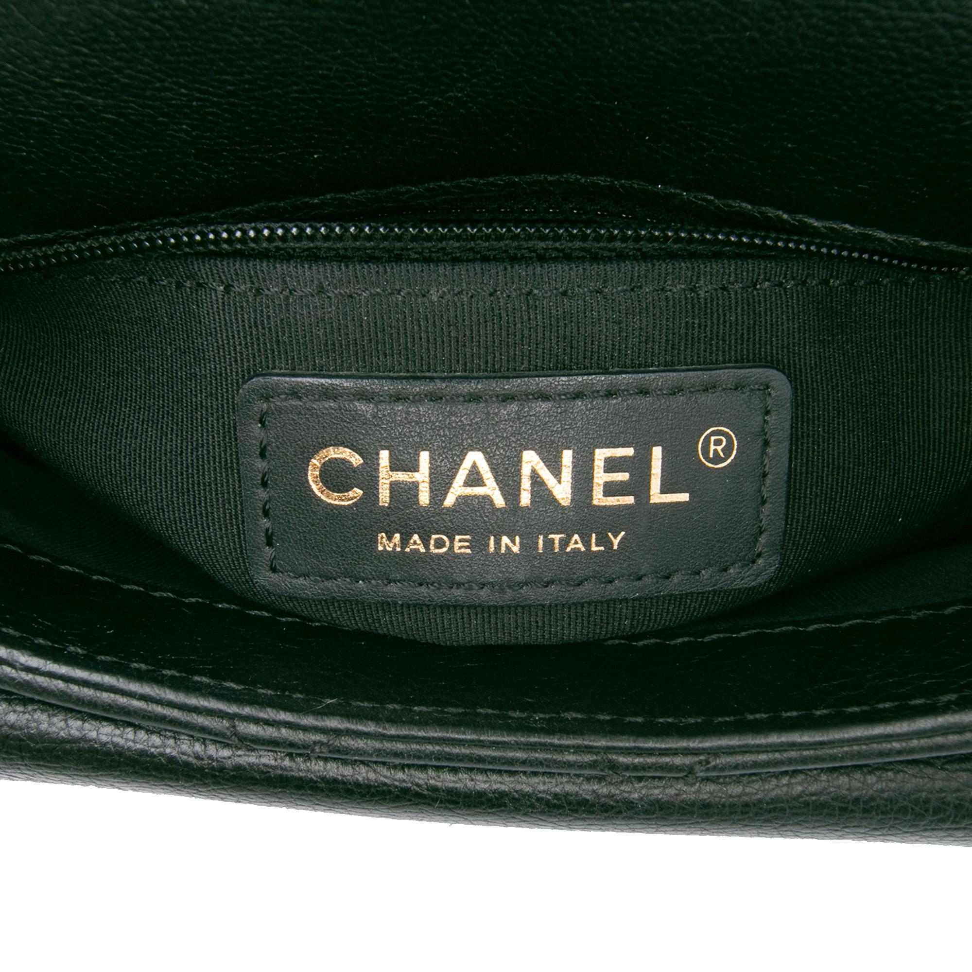 Chanel Quilted Grained Calfskin Casual Trip Messenger