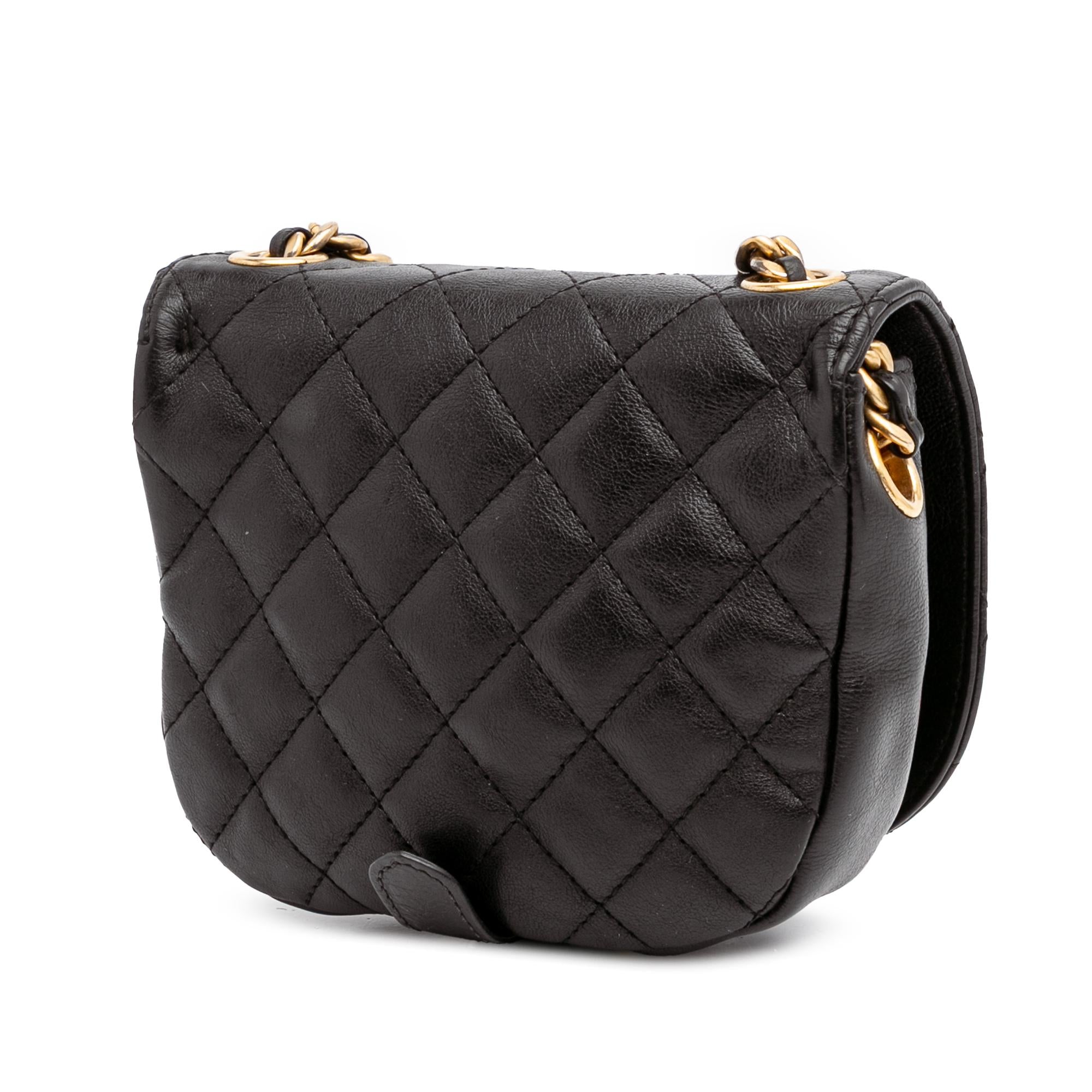 Chanel Quilted Grained Calfskin Casual Trip Messenger