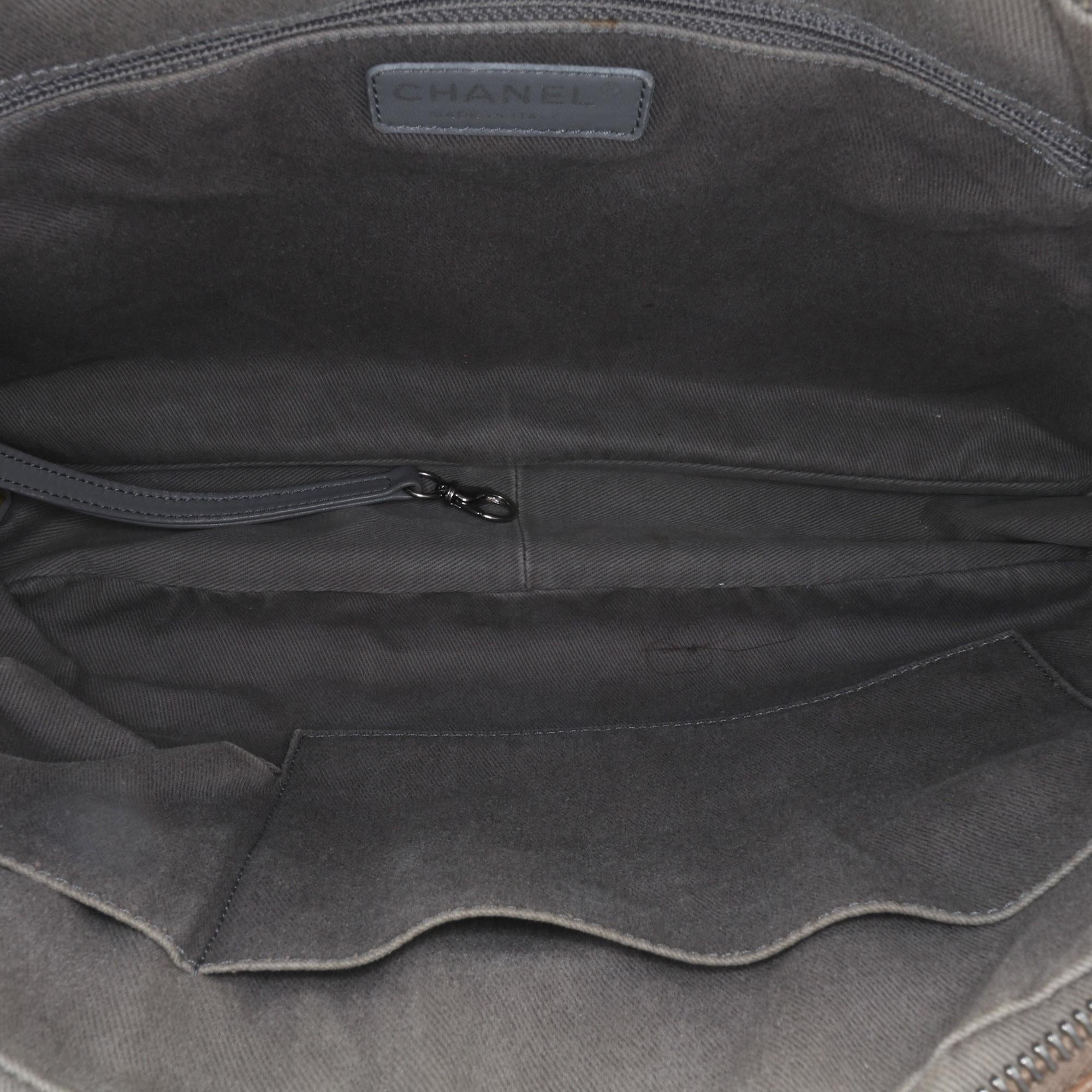Chanel Quilted Iridescent Calfskin Relax CC Satchel
