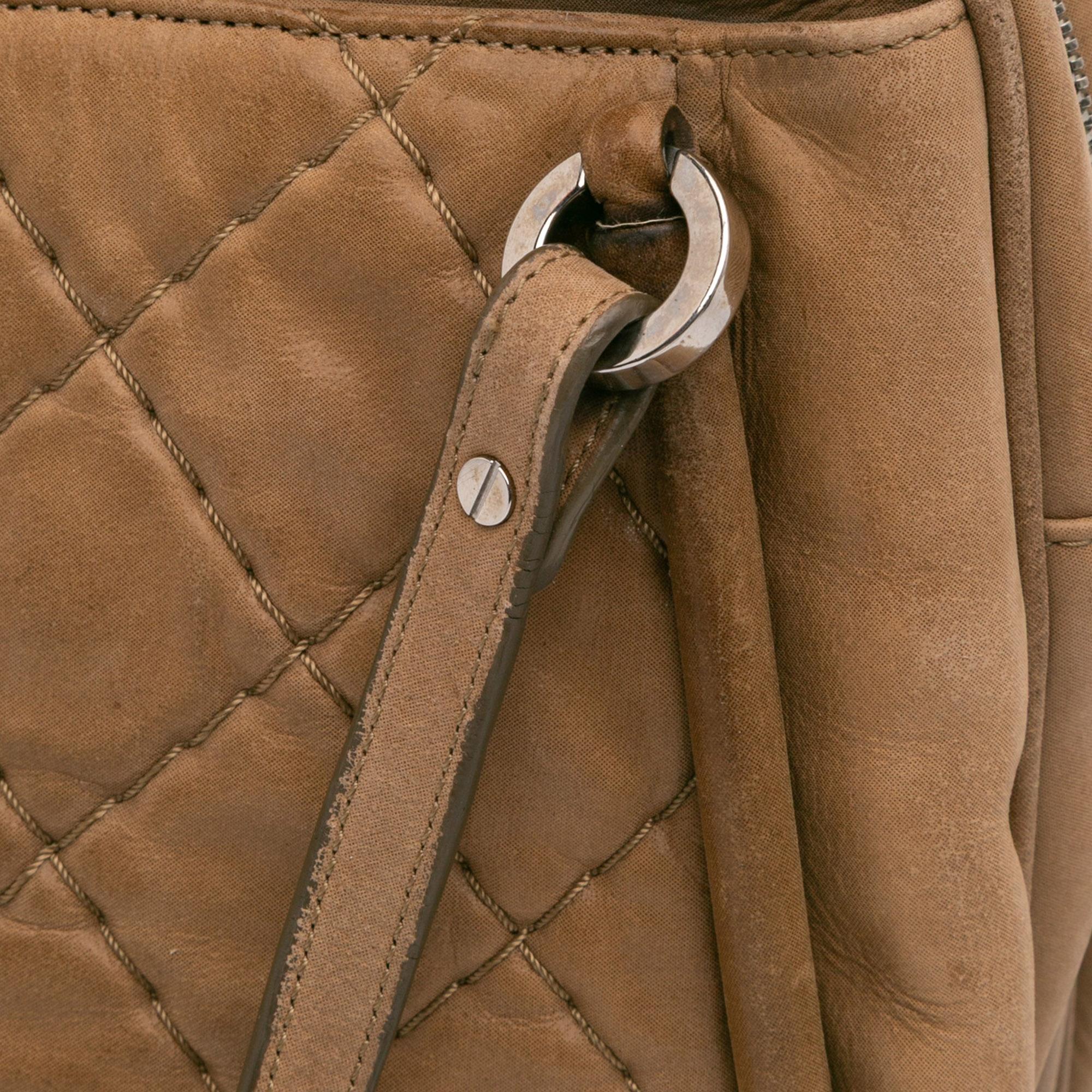 Chanel Quilted Iridescent Calfskin Relax CC Satchel