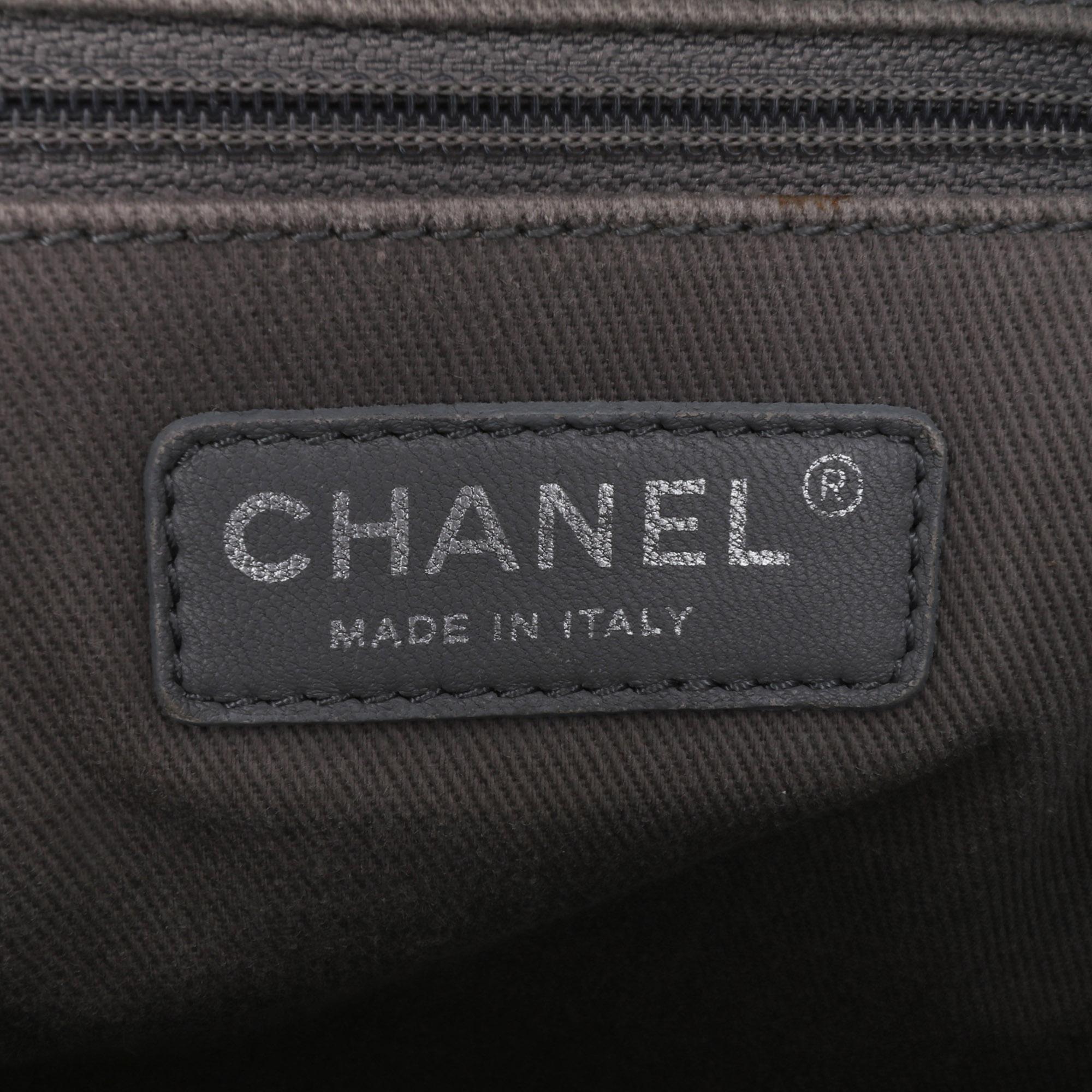 Chanel Quilted Iridescent Calfskin Relax CC Satchel