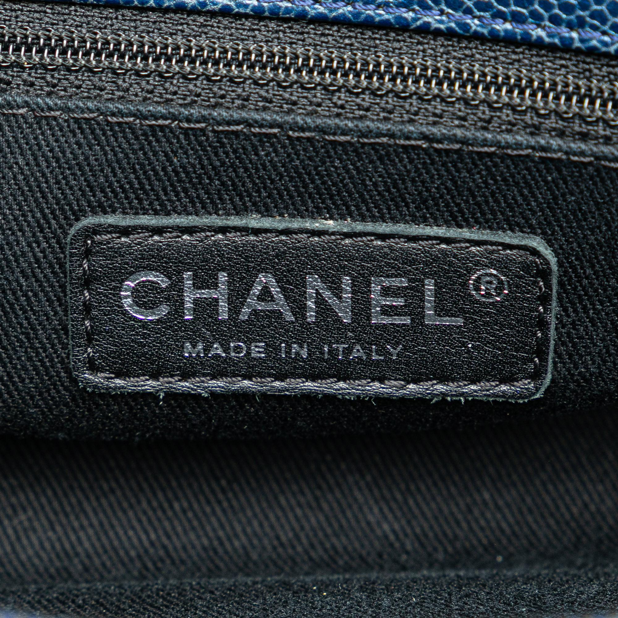 Chanel Quilted Iridescent Caviar Chic Shopping Tote