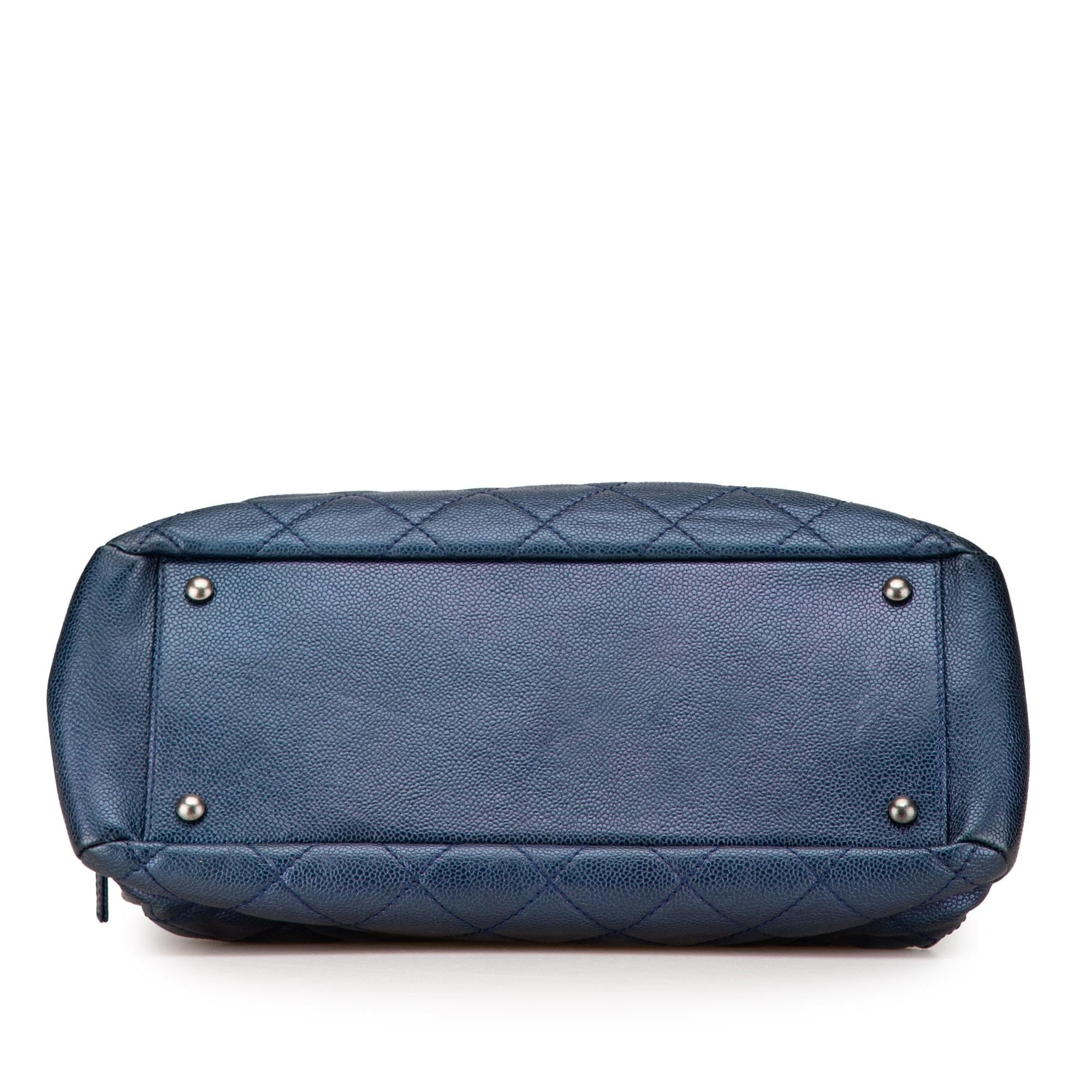 Chanel Quilted Iridescent Caviar Chic Shopping Tote