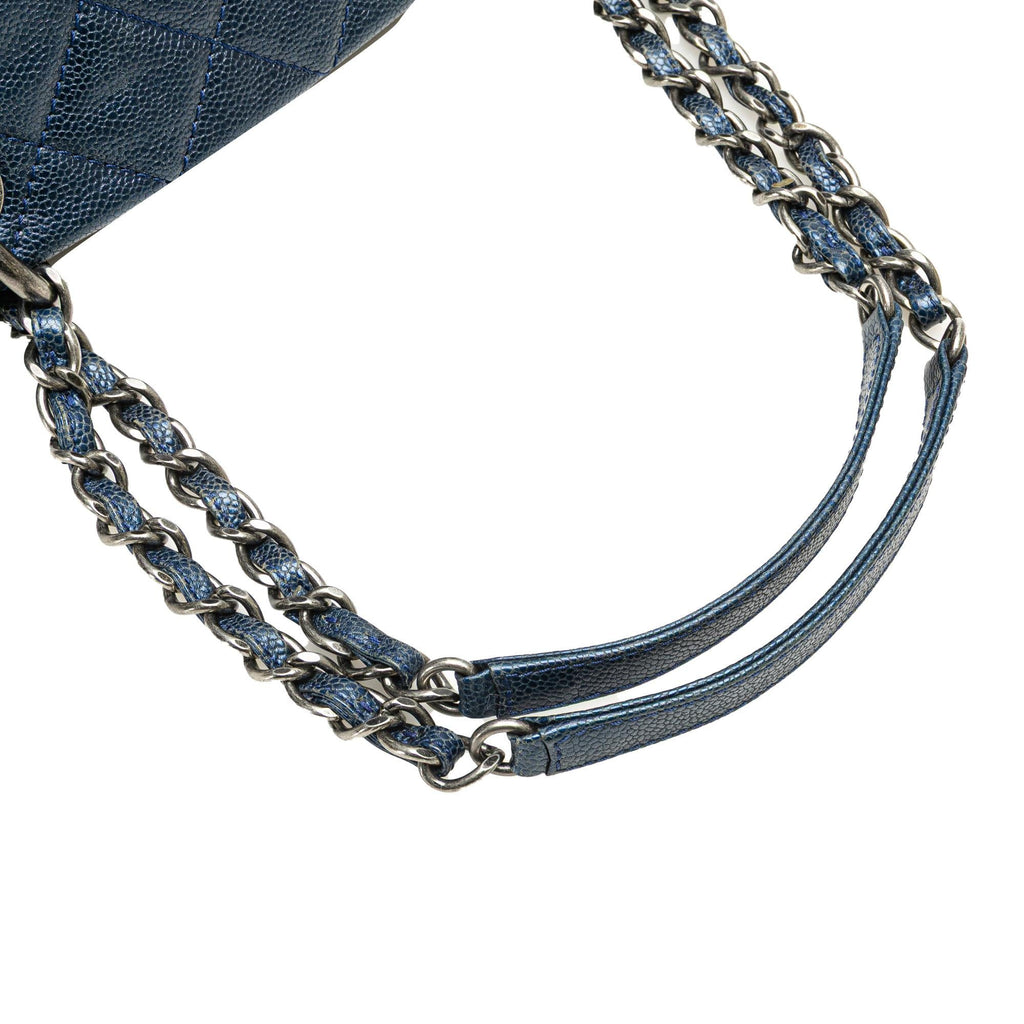 Chanel Quilted Iridescent Caviar Chic Shopping Tote