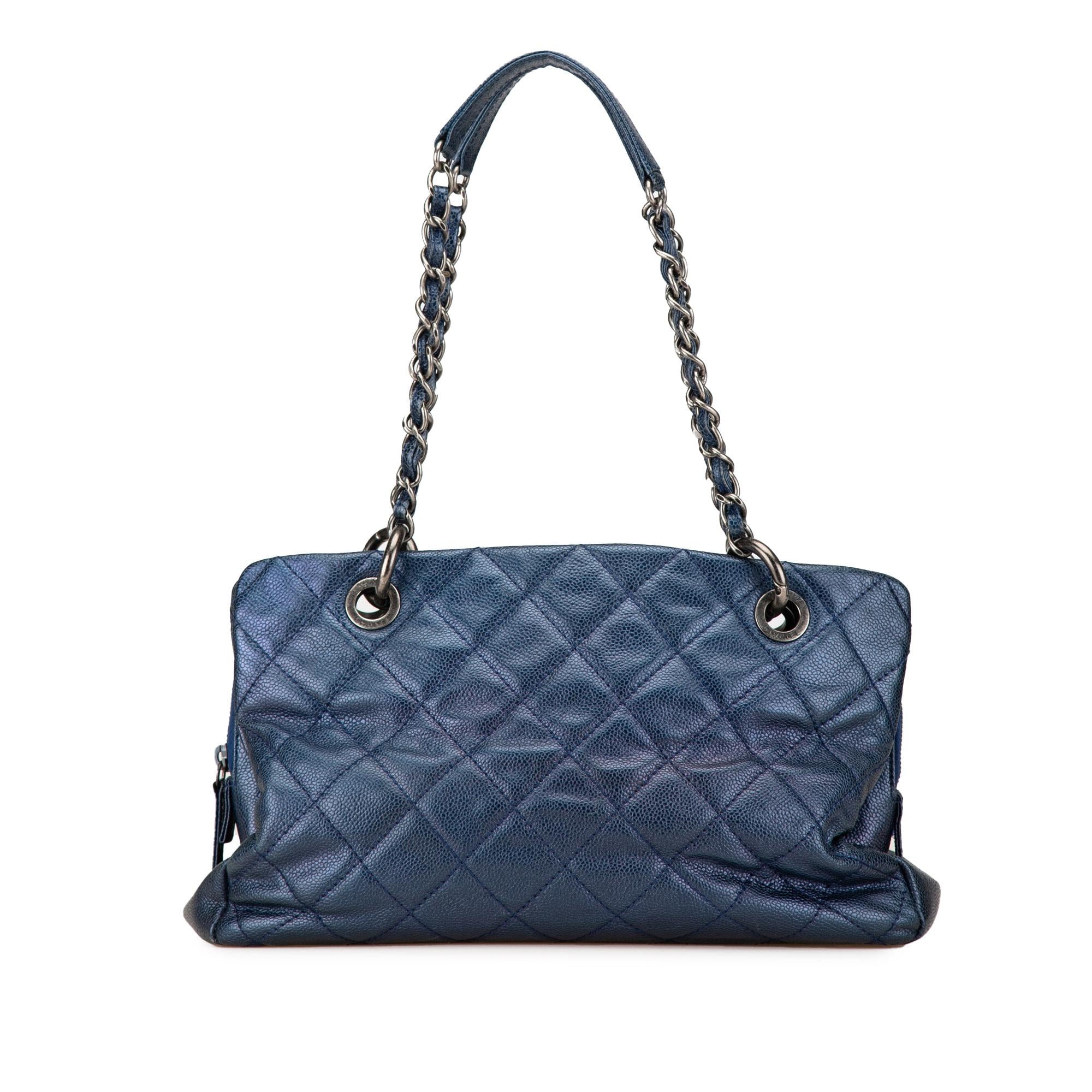 Chanel Quilted Iridescent Caviar Chic Shopping Tote