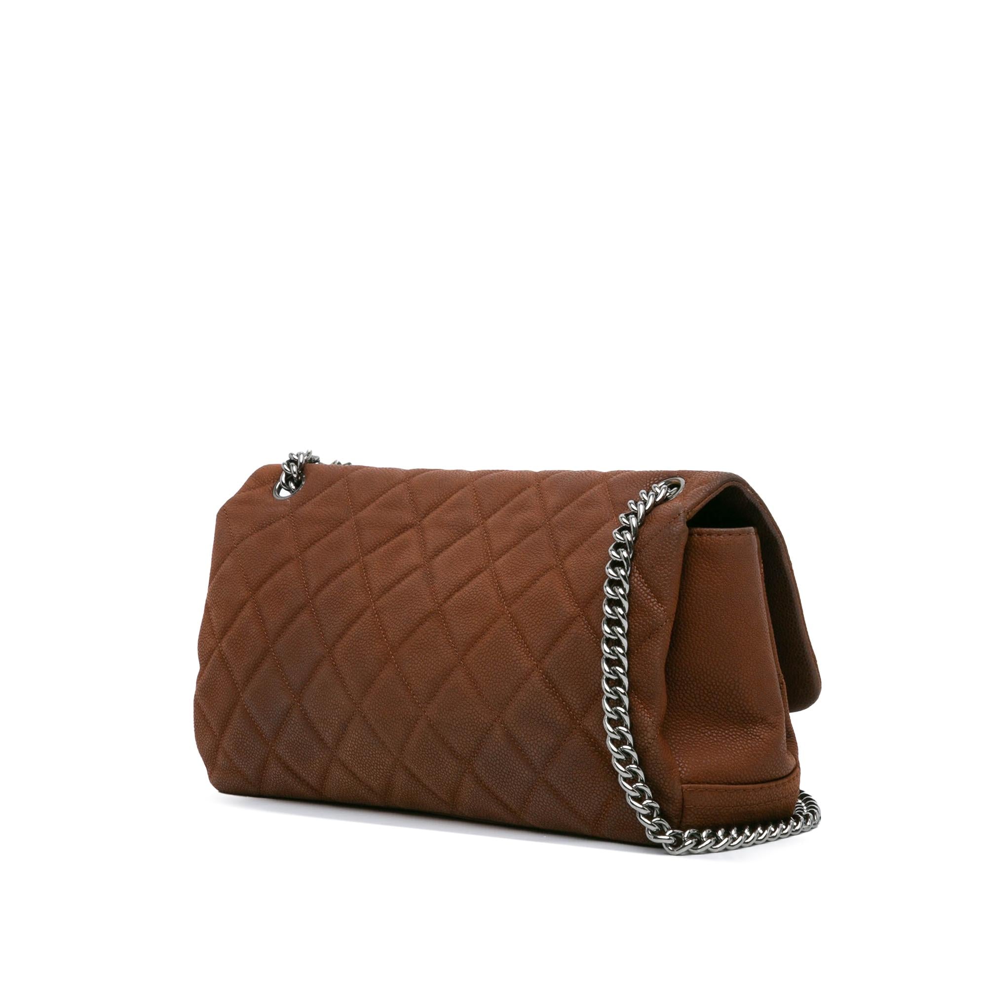 Chanel Quilted Iridescent Caviar Lady Pearly Flap (SHG-rfis16)