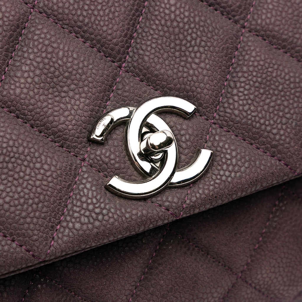 Chanel Quilted Iridescent Caviar Lady Pearly Flap