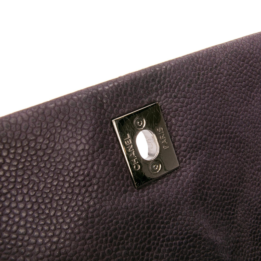 Chanel Quilted Iridescent Caviar Lady Pearly Flap