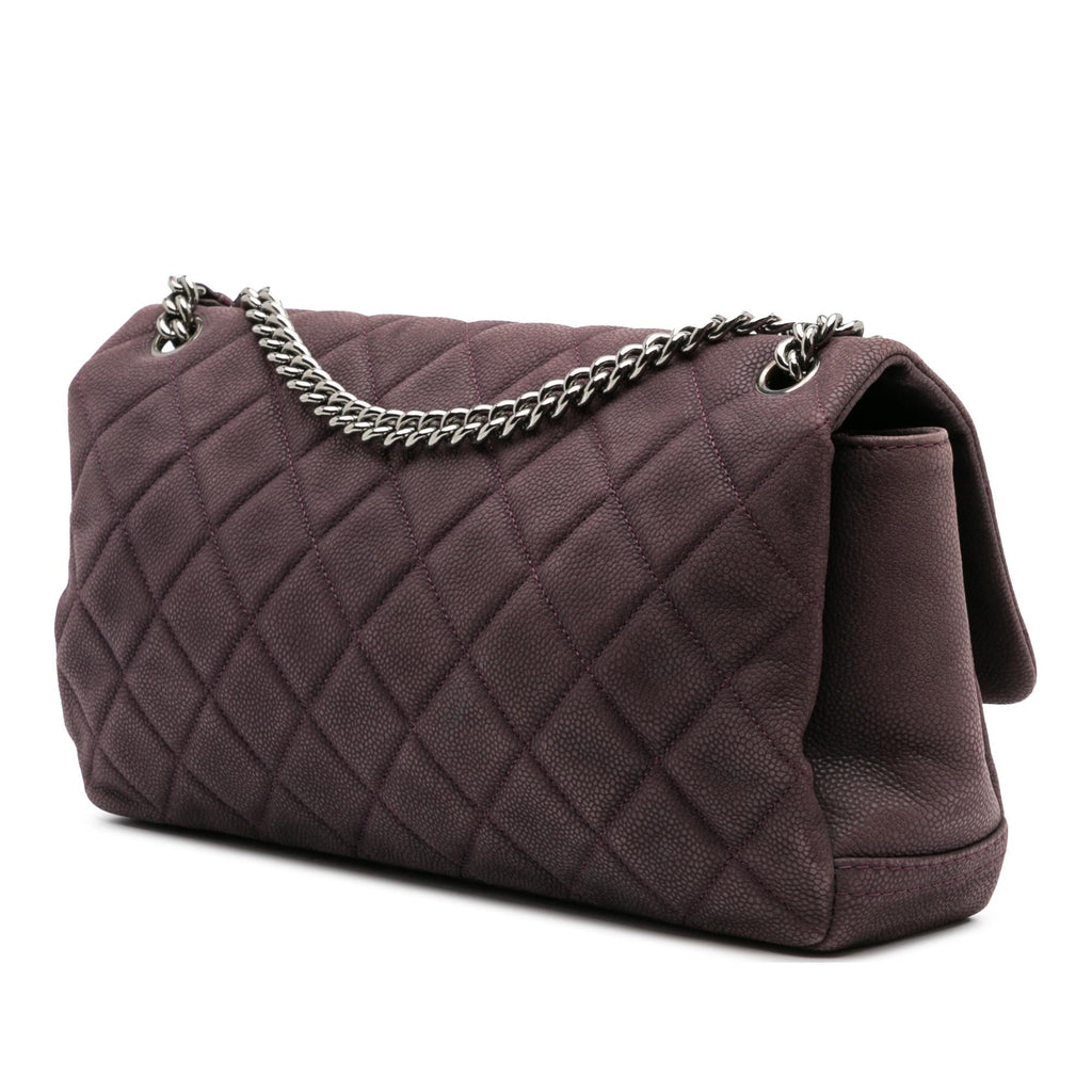 Chanel Quilted Iridescent Caviar Lady Pearly Flap