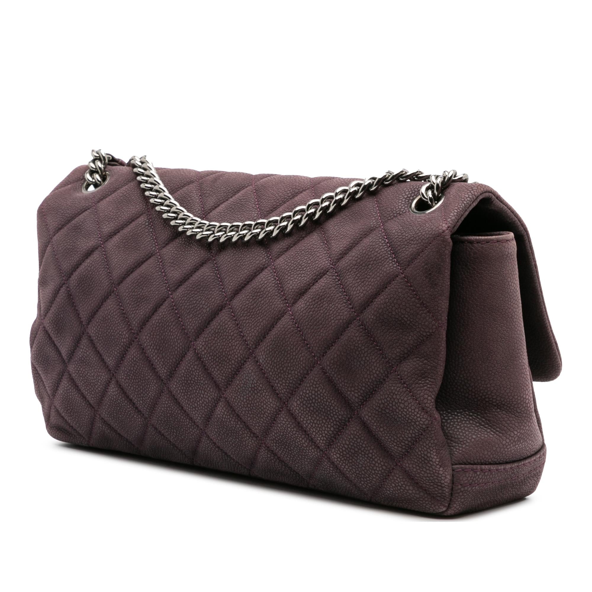 Chanel Quilted Iridescent Caviar Lady Pearly Flap