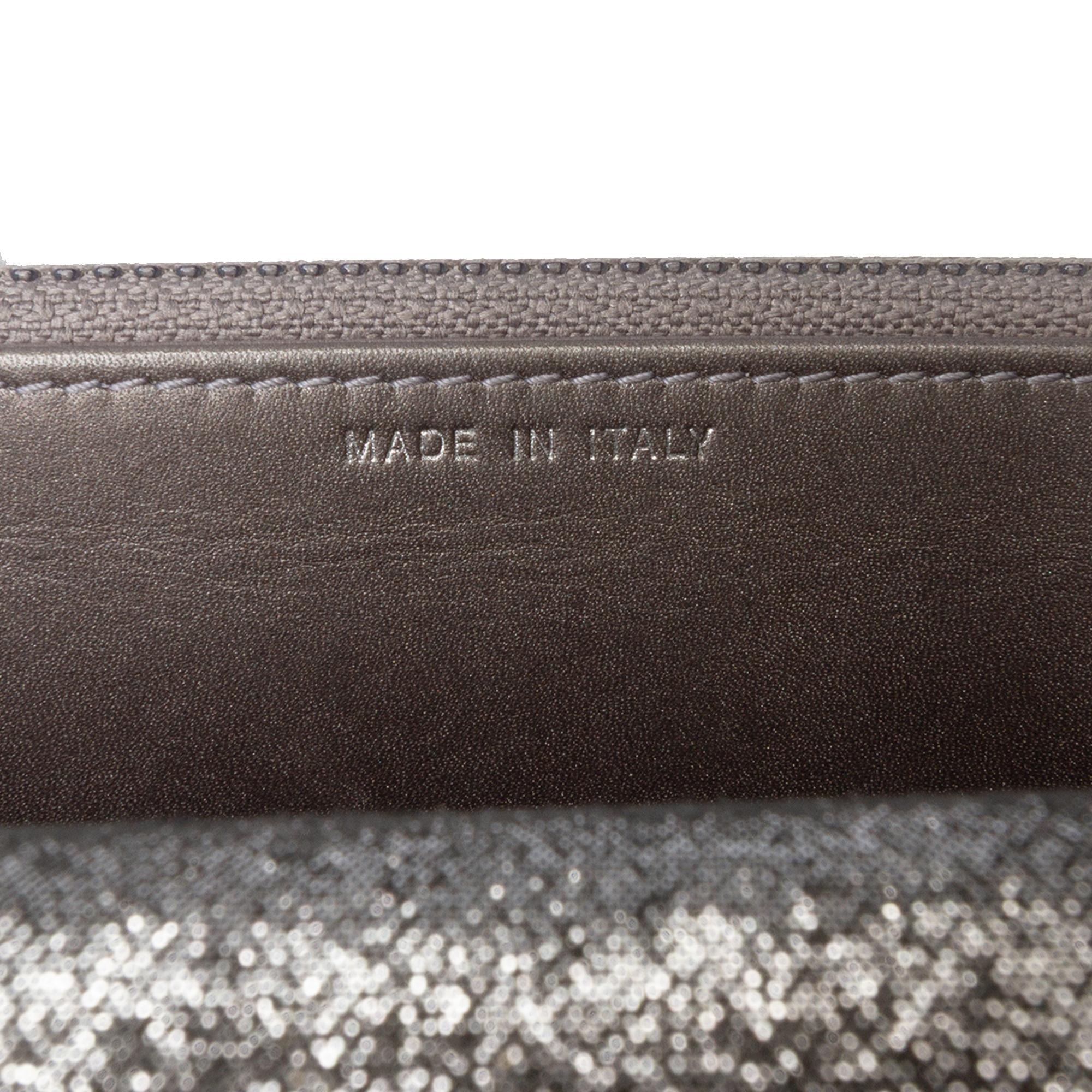 Chanel Quilted Iridescent Lambskin Tartan Button Wallet On Chain