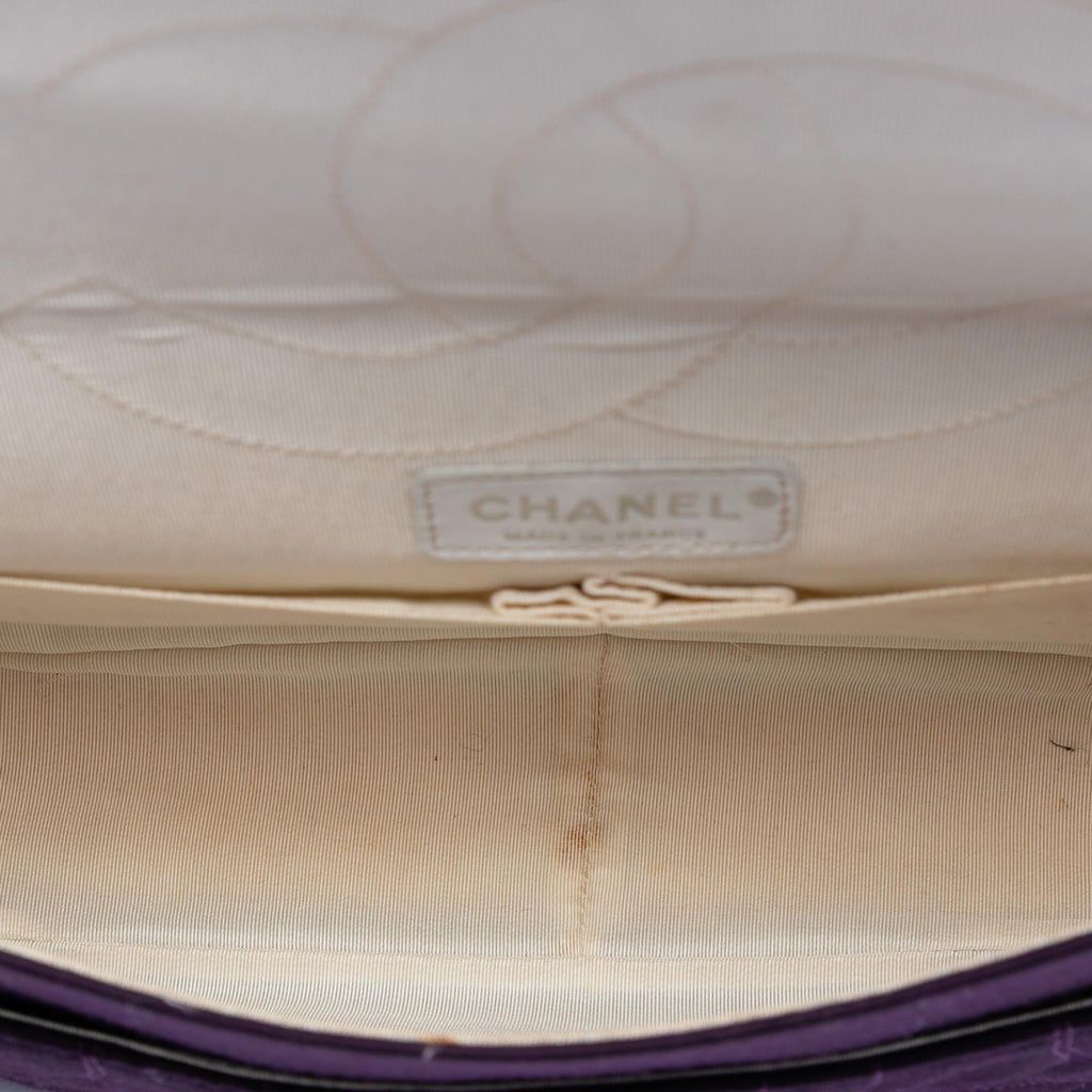 Chanel Quilted Jersey Coco Croc Reissue 2.55 Double Flap 227