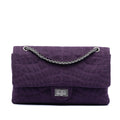 Chanel Quilted Jersey Coco Croc Reissue 2.55 Double Flap 227