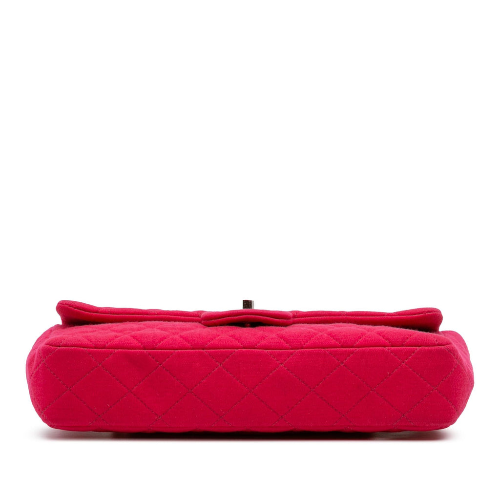 Chanel Quilted Jersey East West Single Flap