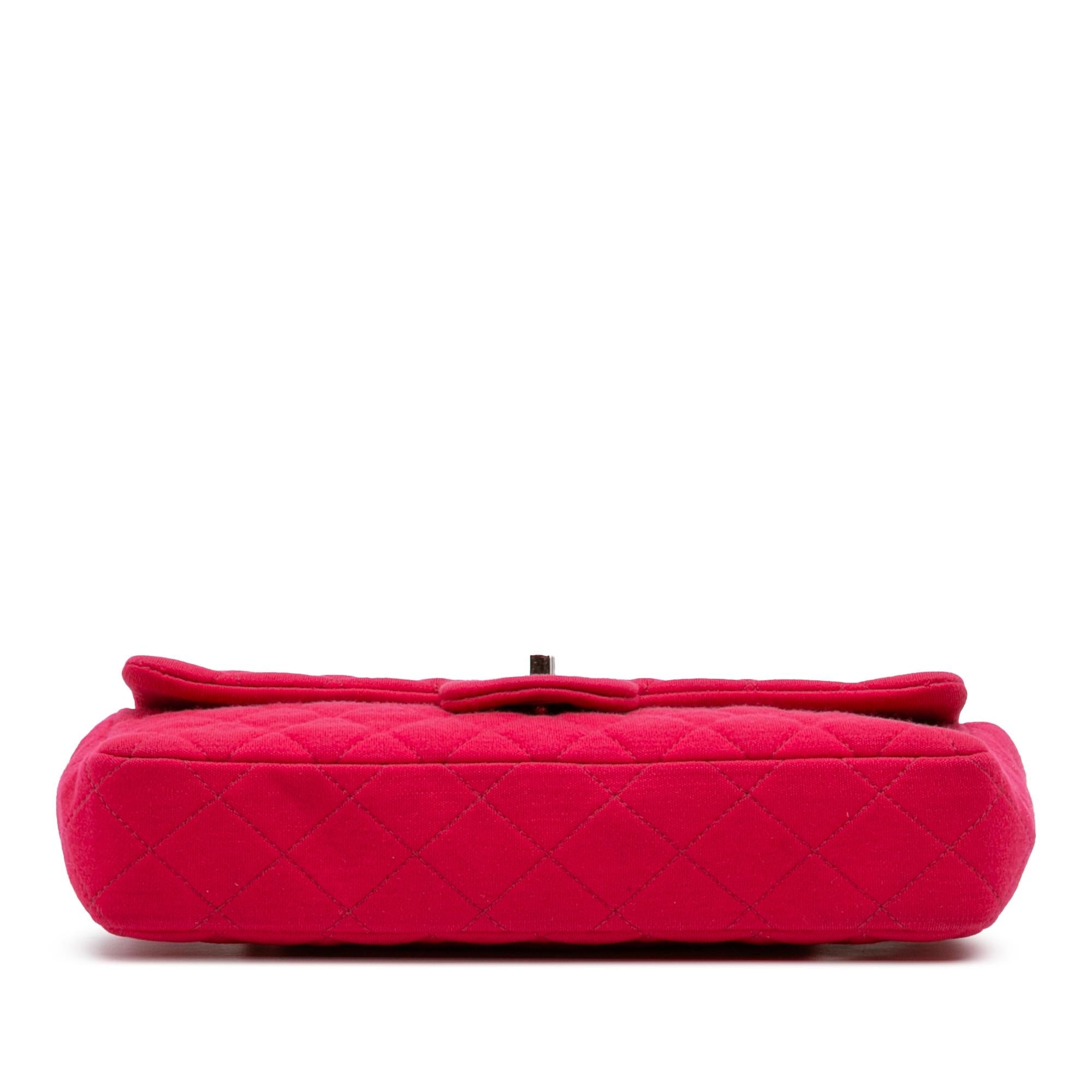 Chanel Quilted Jersey East West Single Flap