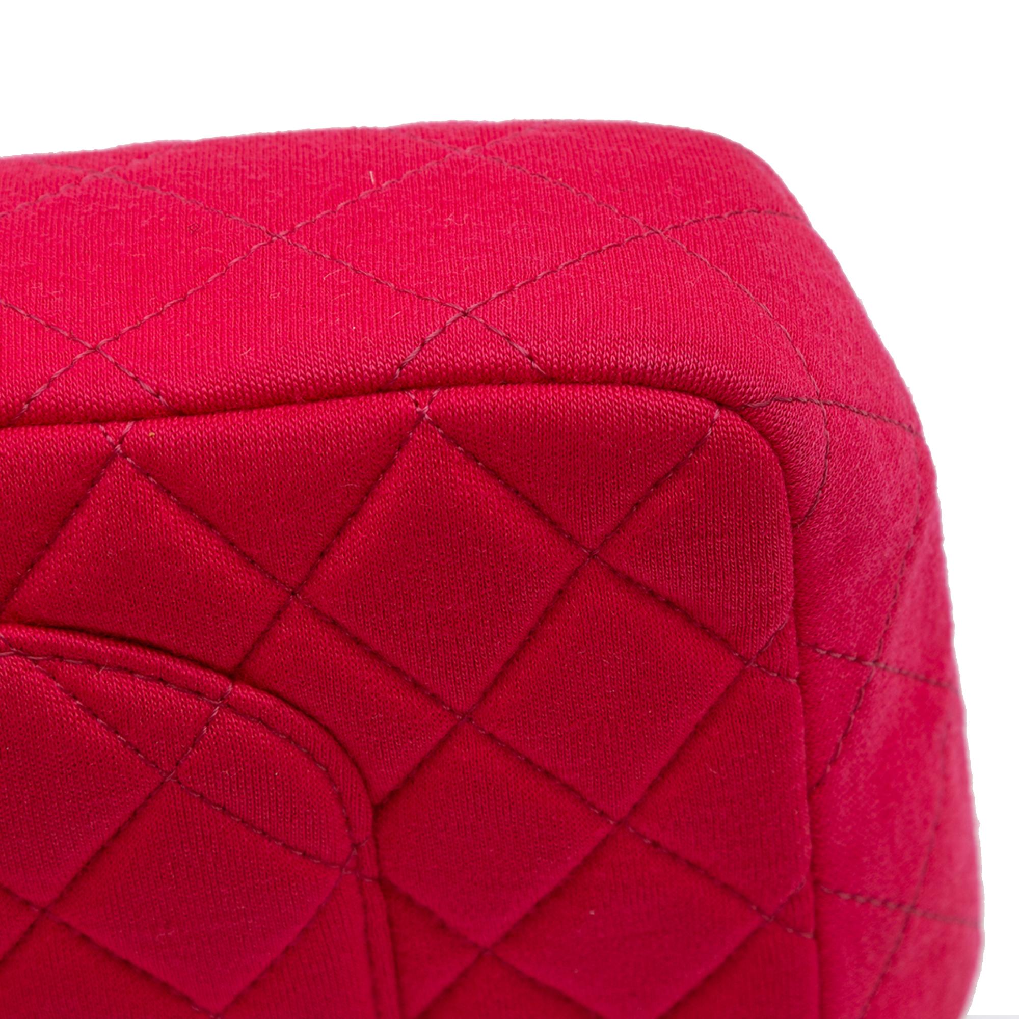 Chanel Quilted Jersey East West Single Flap