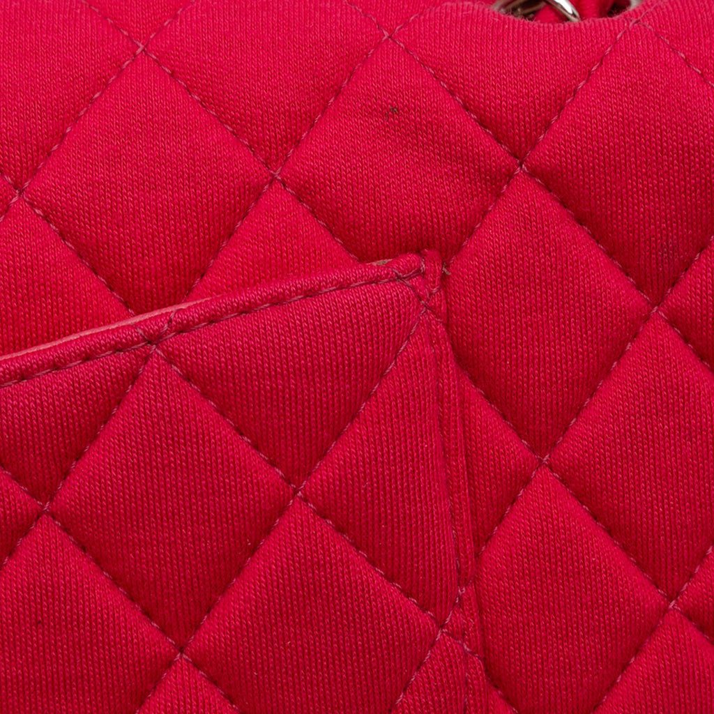 Chanel Quilted Jersey East West Single Flap