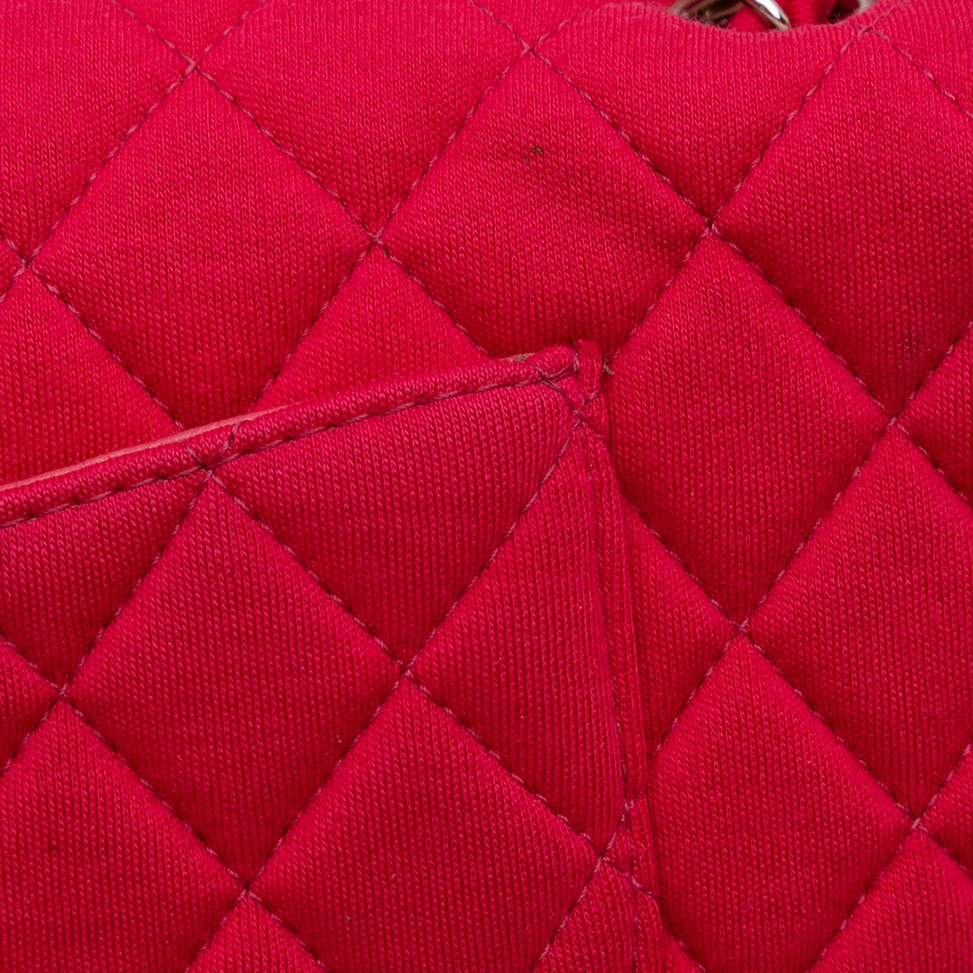 Chanel Quilted Jersey East West Single Flap