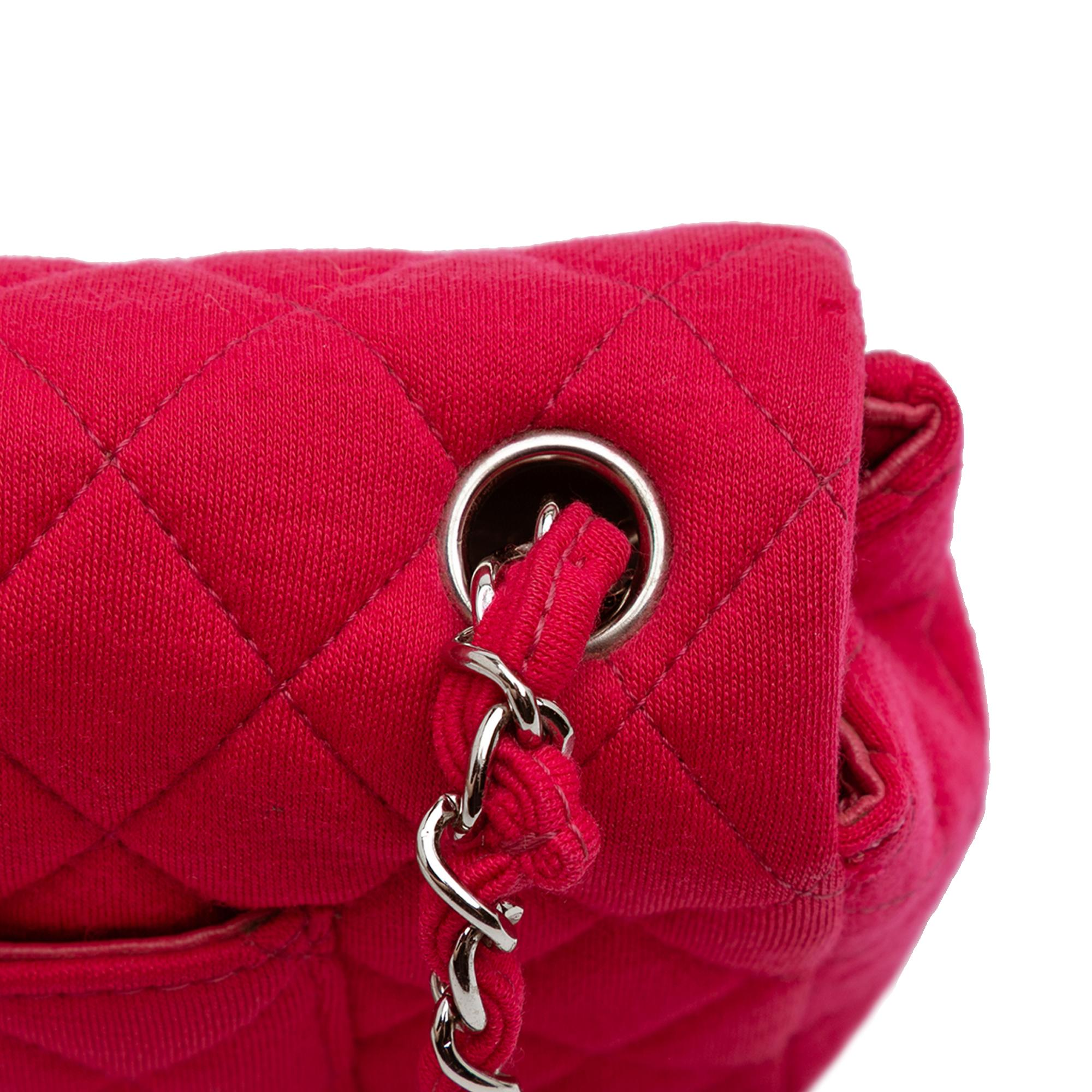 Chanel Quilted Jersey East West Single Flap