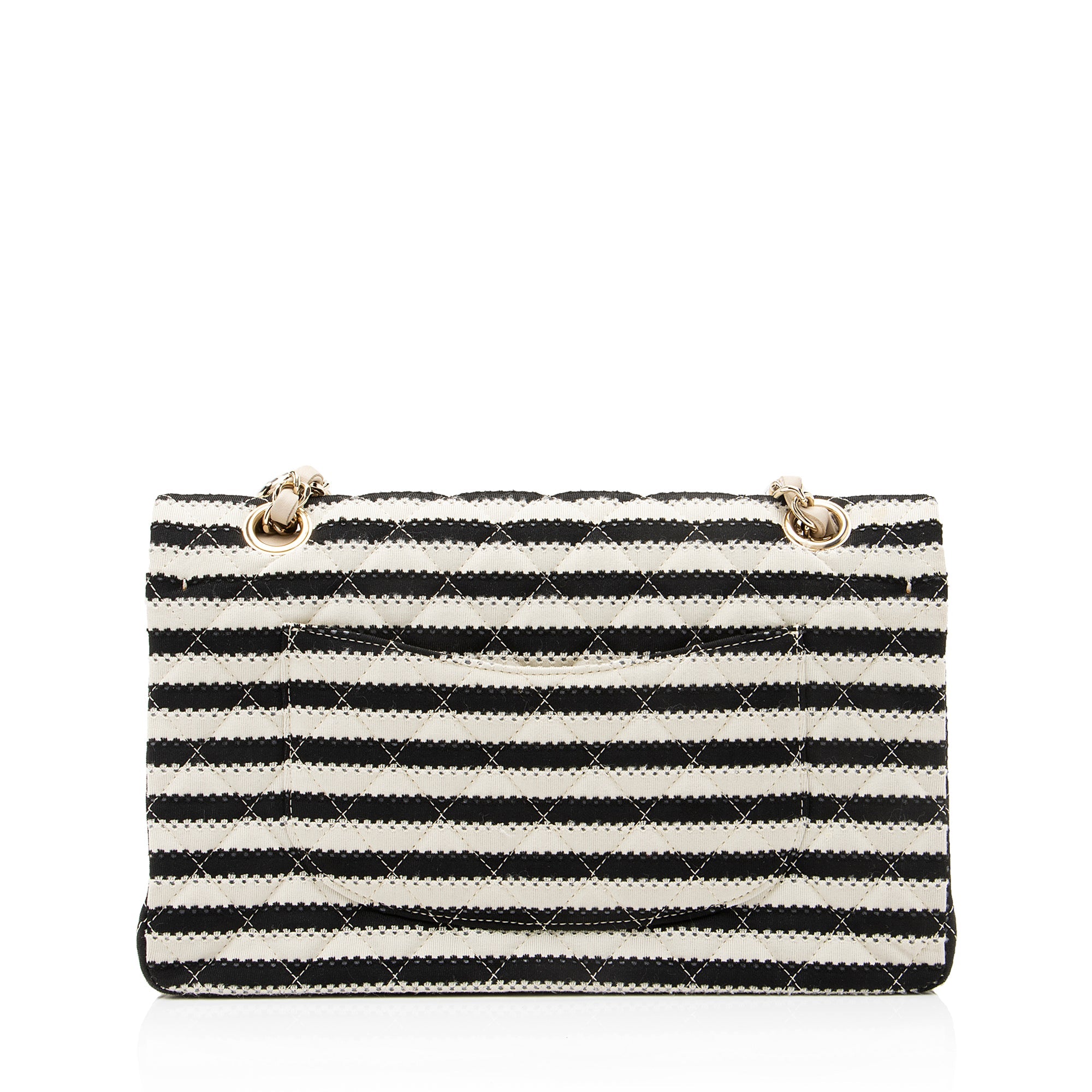 Chanel Quilted Jersey Pearl Coco Sailor Medium Flap Bag (SHF-23372)