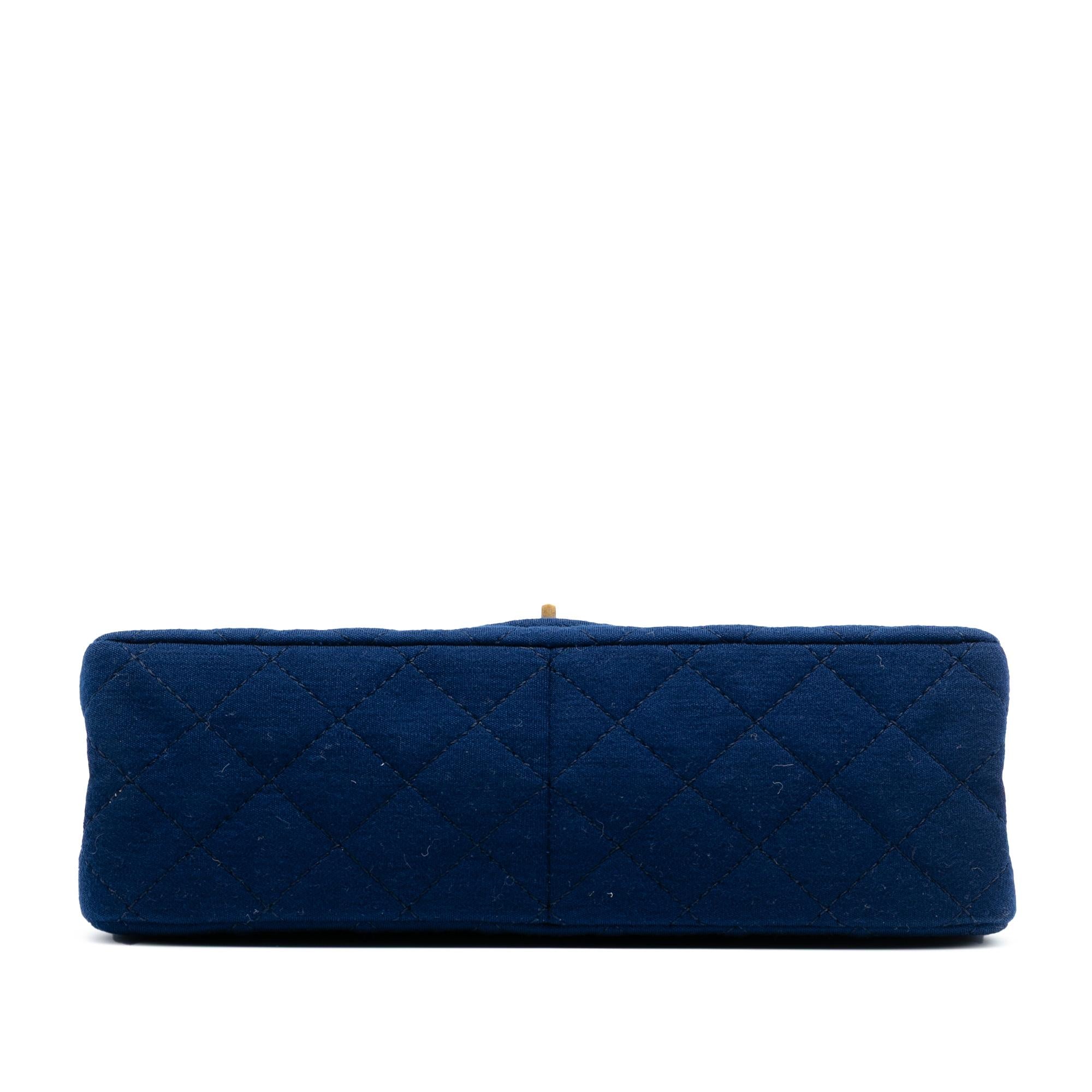 Chanel Quilted Jersey Reissue 2.55 Double Flap 226