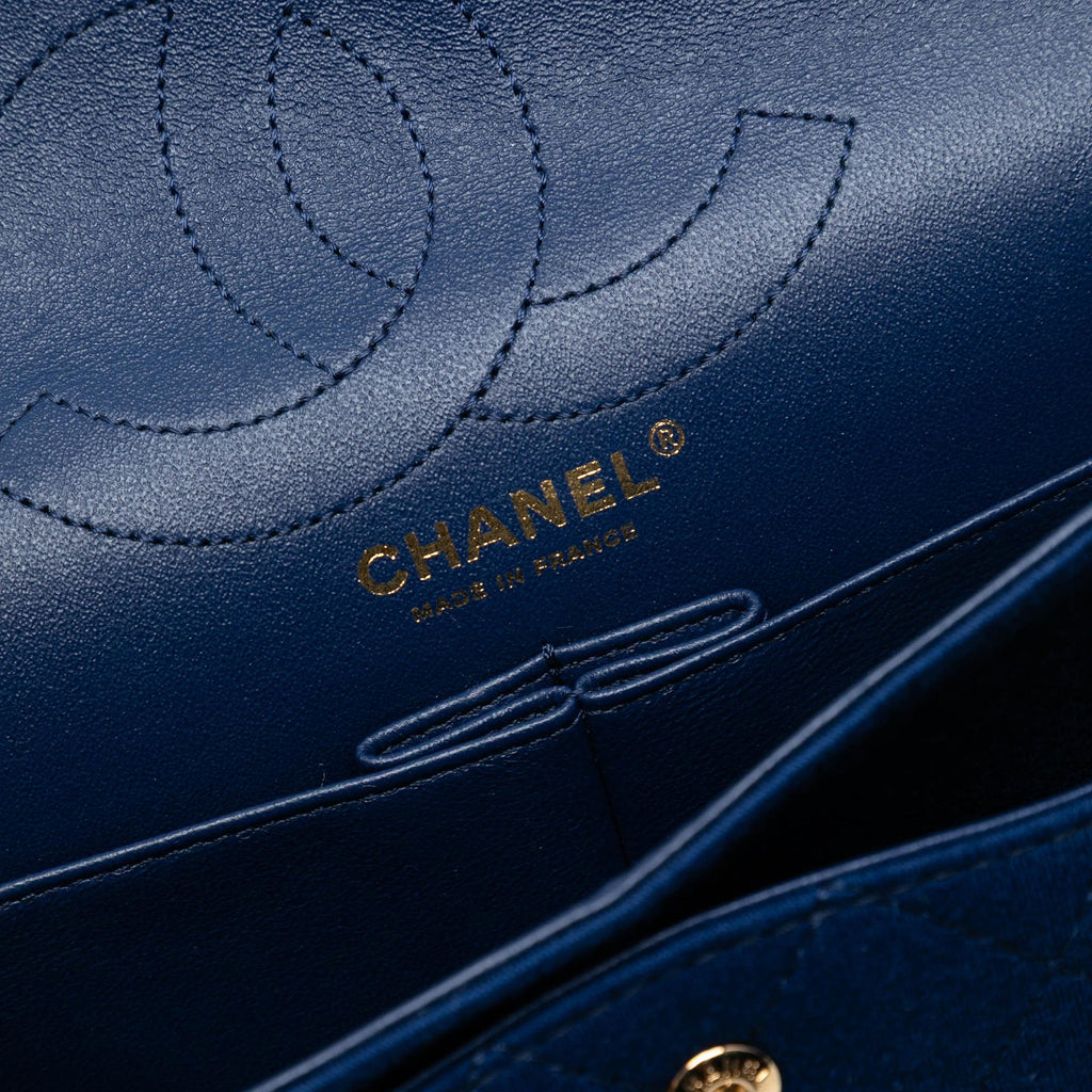 Chanel Quilted Jersey Reissue 2.55 Double Flap 226