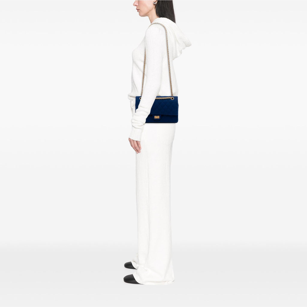 Chanel Quilted Jersey Reissue 2.55 Double Flap 226