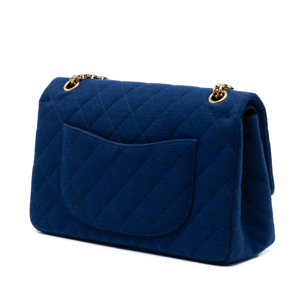 Chanel Quilted Jersey Reissue 2.55 Double Flap 226