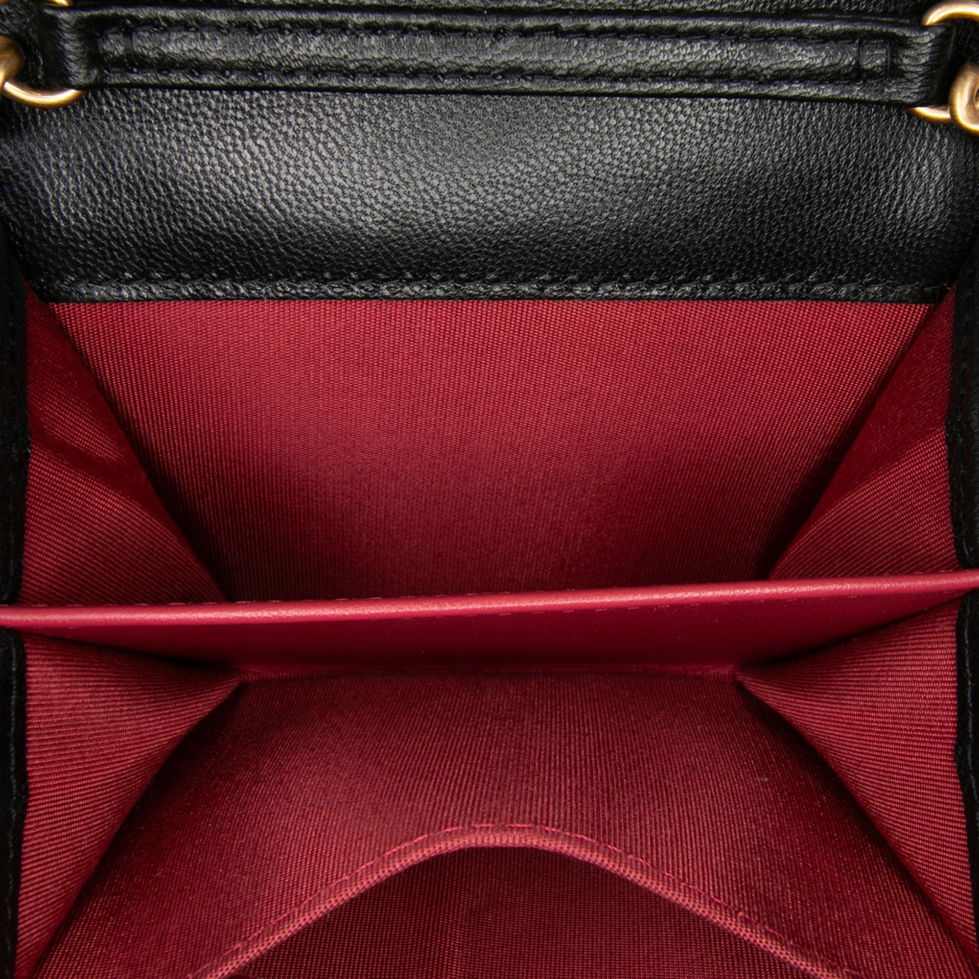 Chanel Quilted Lambskin 19 Flap Coin Purse With Chain