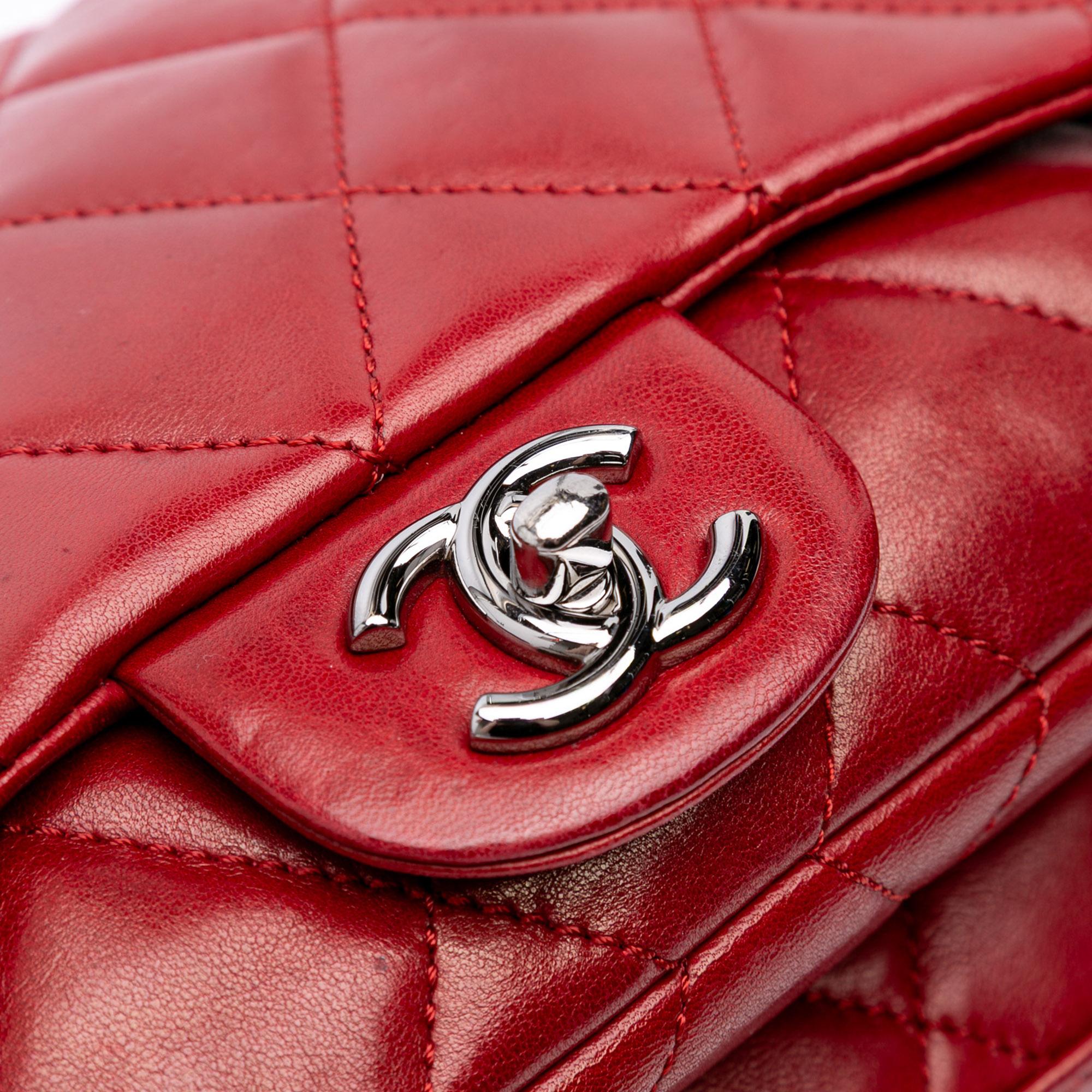 Chanel Quilted Lambskin 3 Accordion Flap