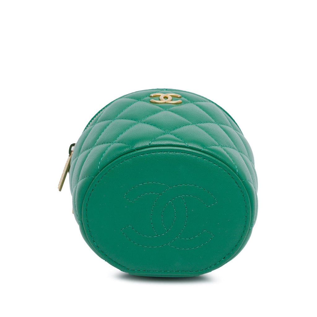 Chanel Quilted Lambskin Afternoon Tea Vanity Case with Chain (SHG-w7OUtb)