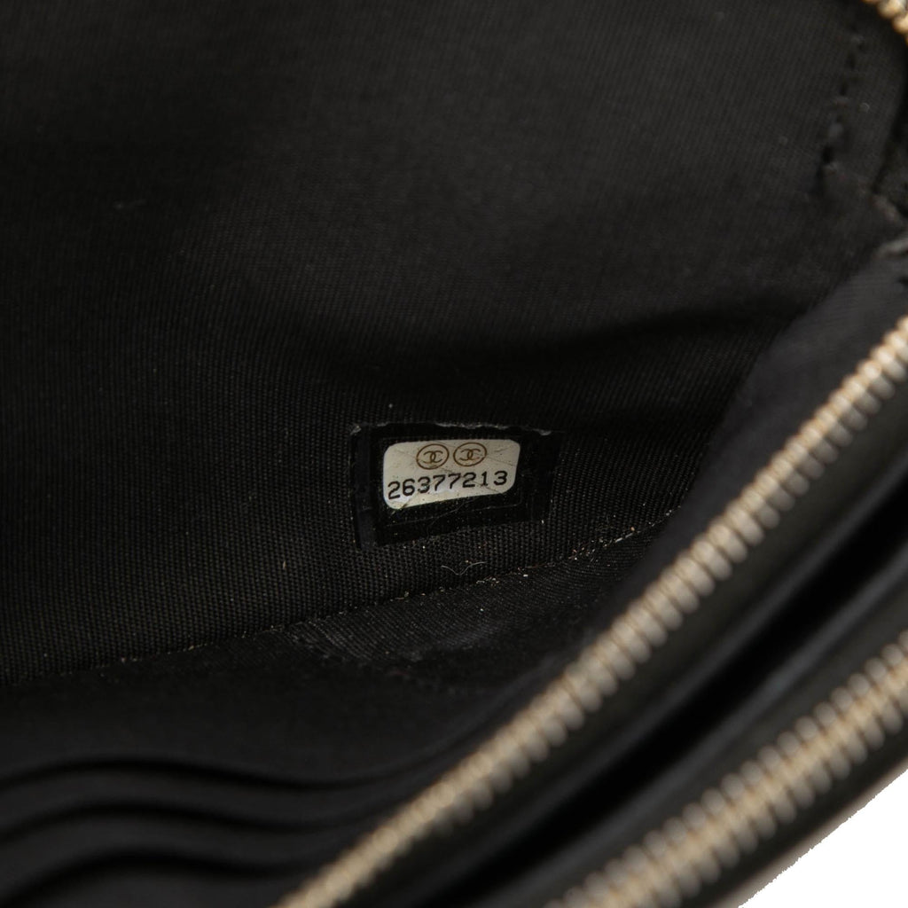 Chanel Quilted Lambskin Boy Double Zip Wallet On Chain