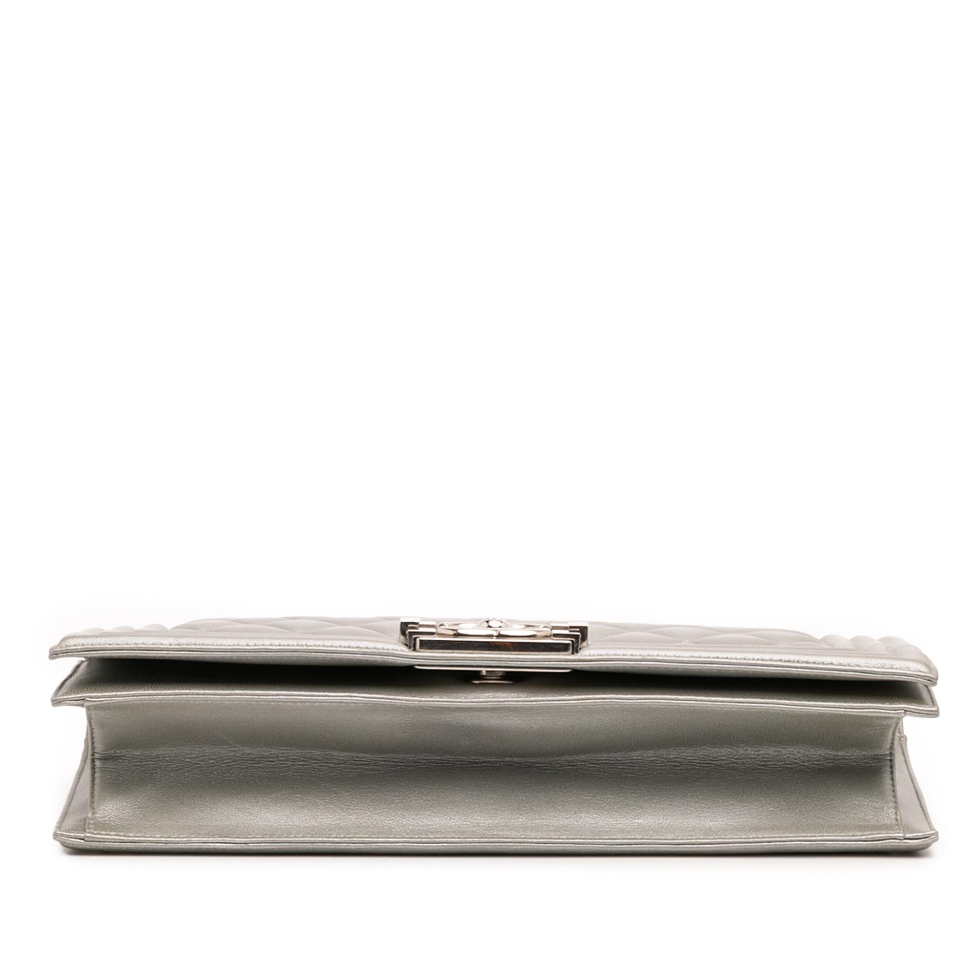 Chanel Quilted Lambskin Boy Flap Clutch