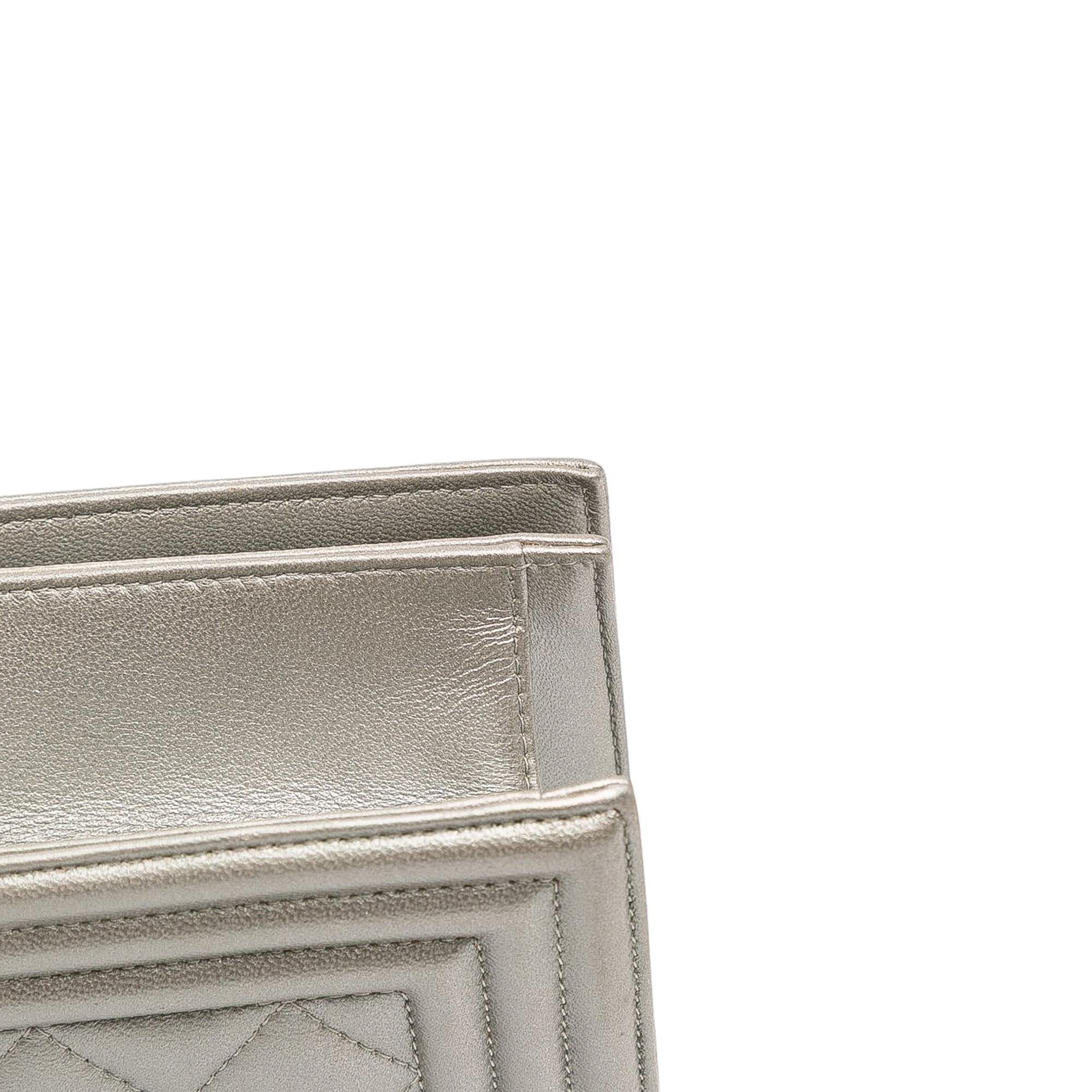 Chanel Quilted Lambskin Boy Flap Clutch