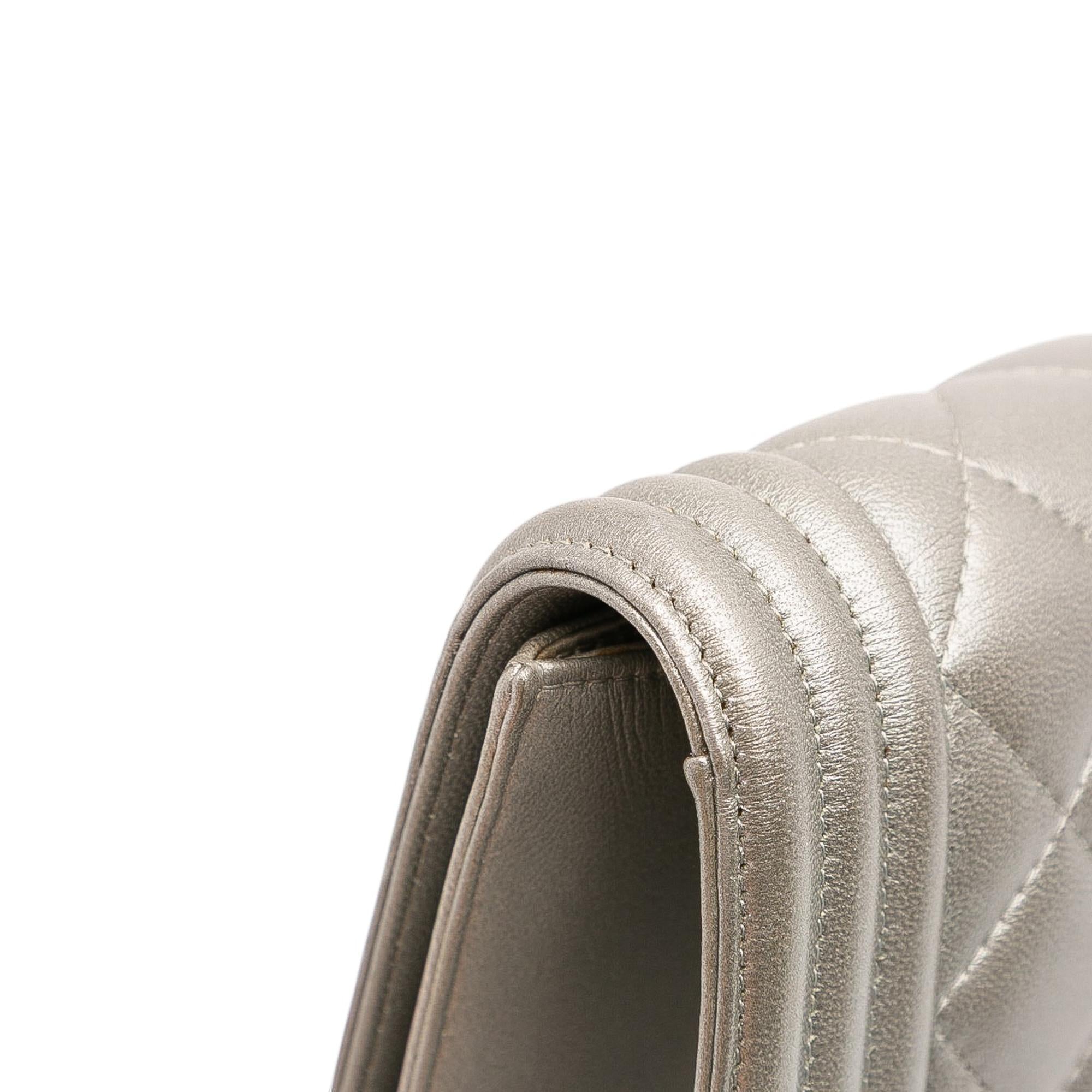 Chanel Quilted Lambskin Boy Flap Clutch